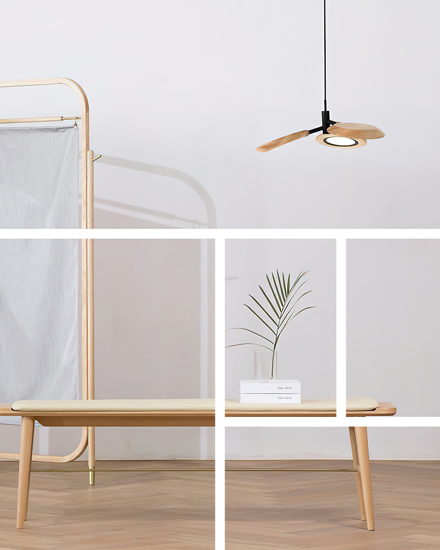 Alnoraris Tiered Wood Pendant Light - Letslighting