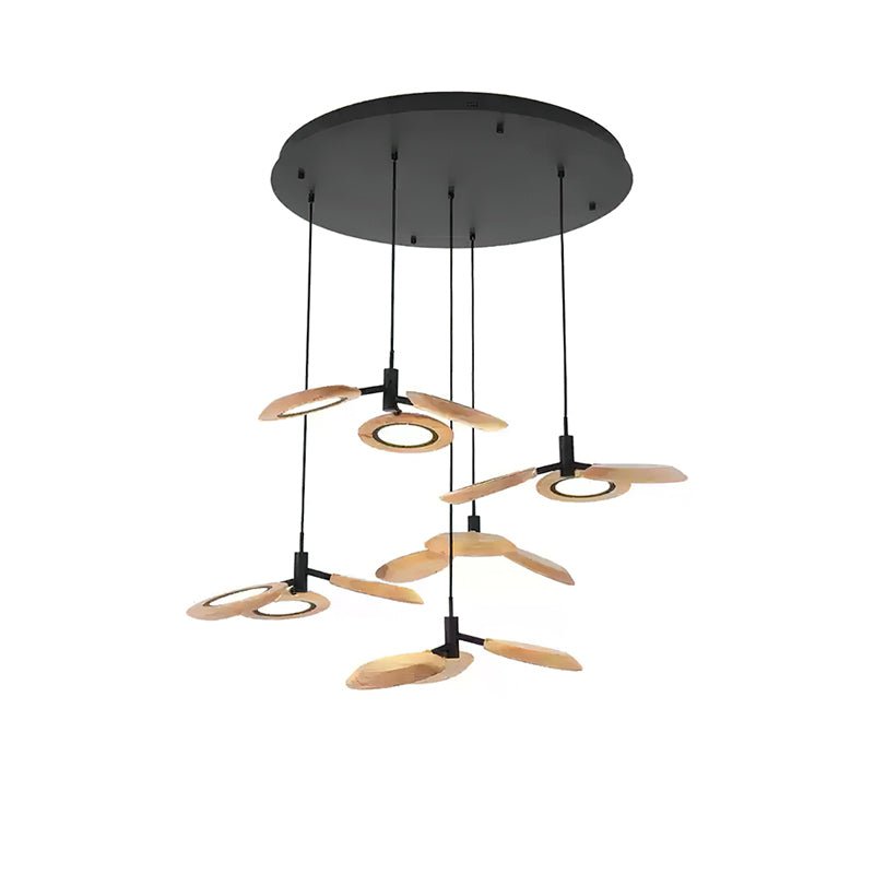 Alnoraris Tiered Wood Pendant Light - Letslighting