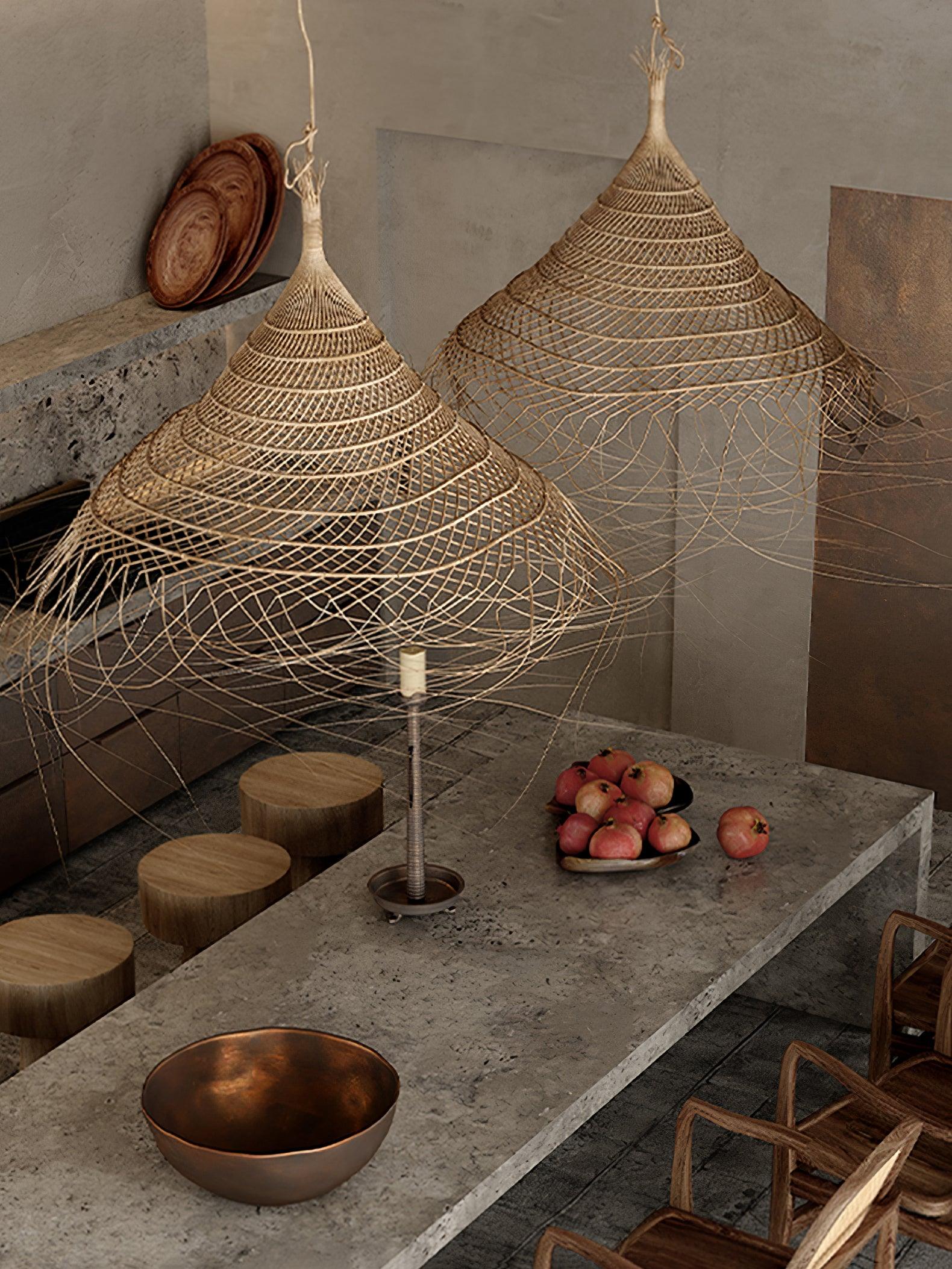 Hues Wicker Pendant Lamp - Letslighting