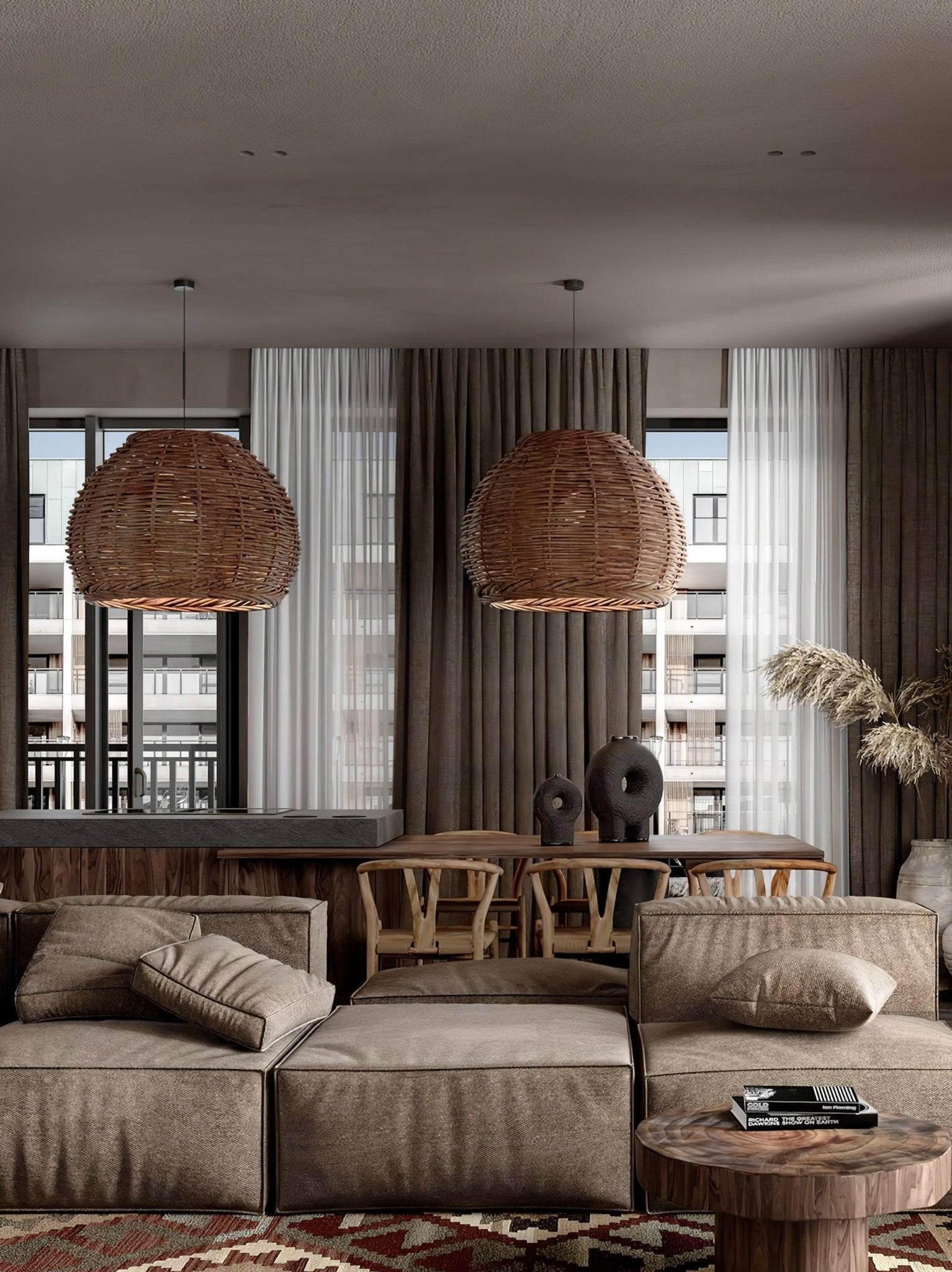 Hues Wicker Pendant Lamp - Letslighting