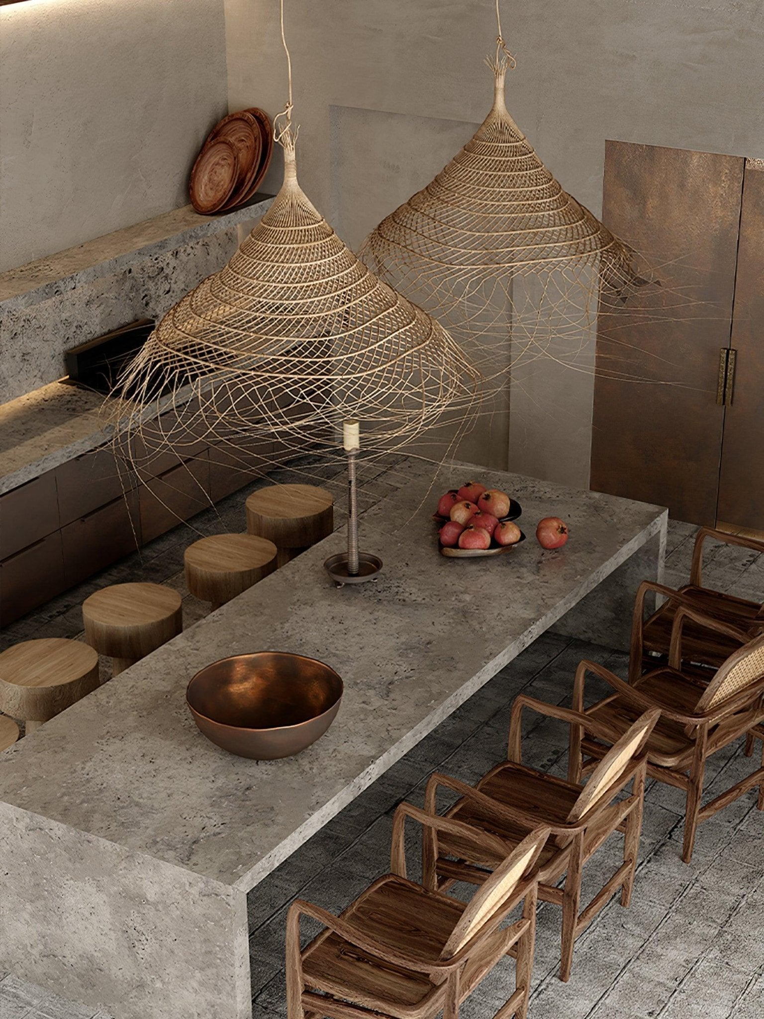 Hues Wicker Pendant Lamp - Letslighting