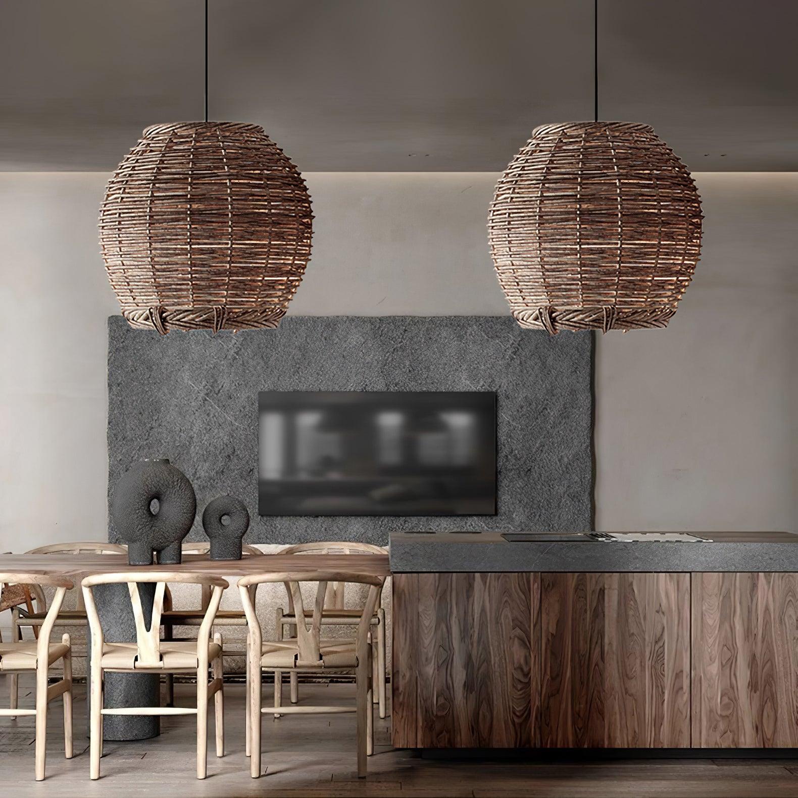 Hues Wicker Pendant Lamp - Letslighting