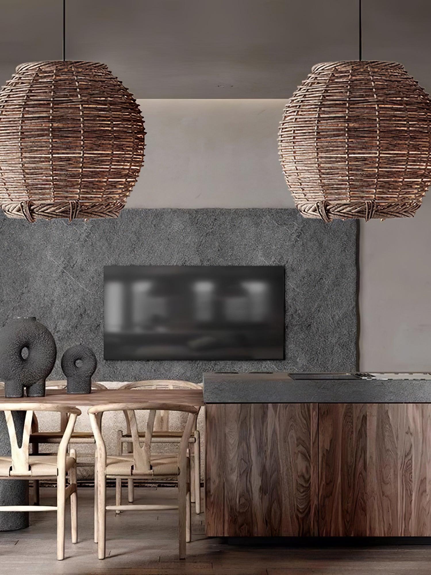 Hues Wicker Pendant Lamp - Letslighting