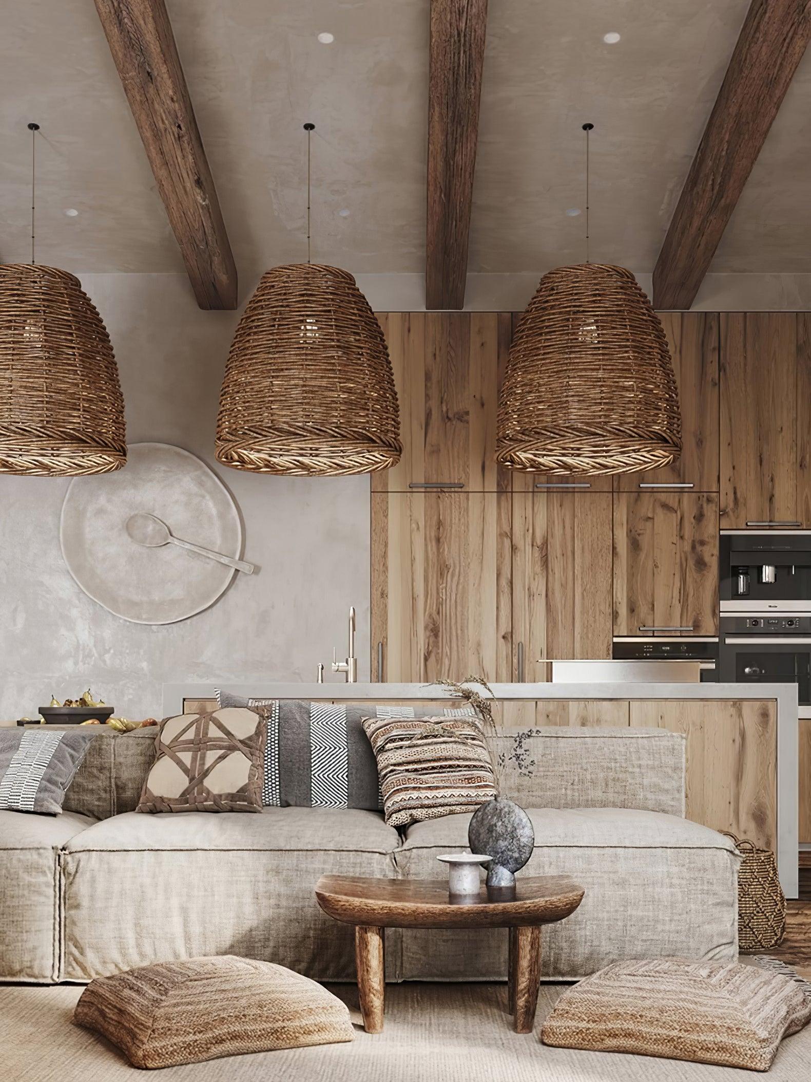 Hues Wicker Pendant Lamp - Letslighting