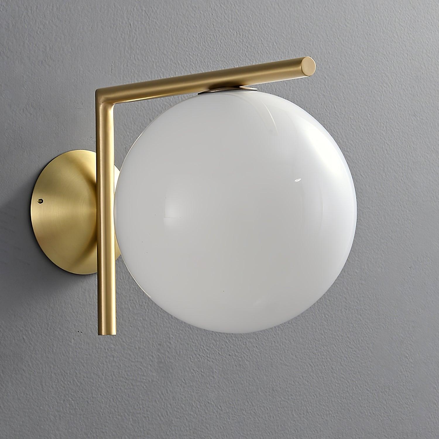 Blown Glass Opal Glass Wall Lamp - Letslighting