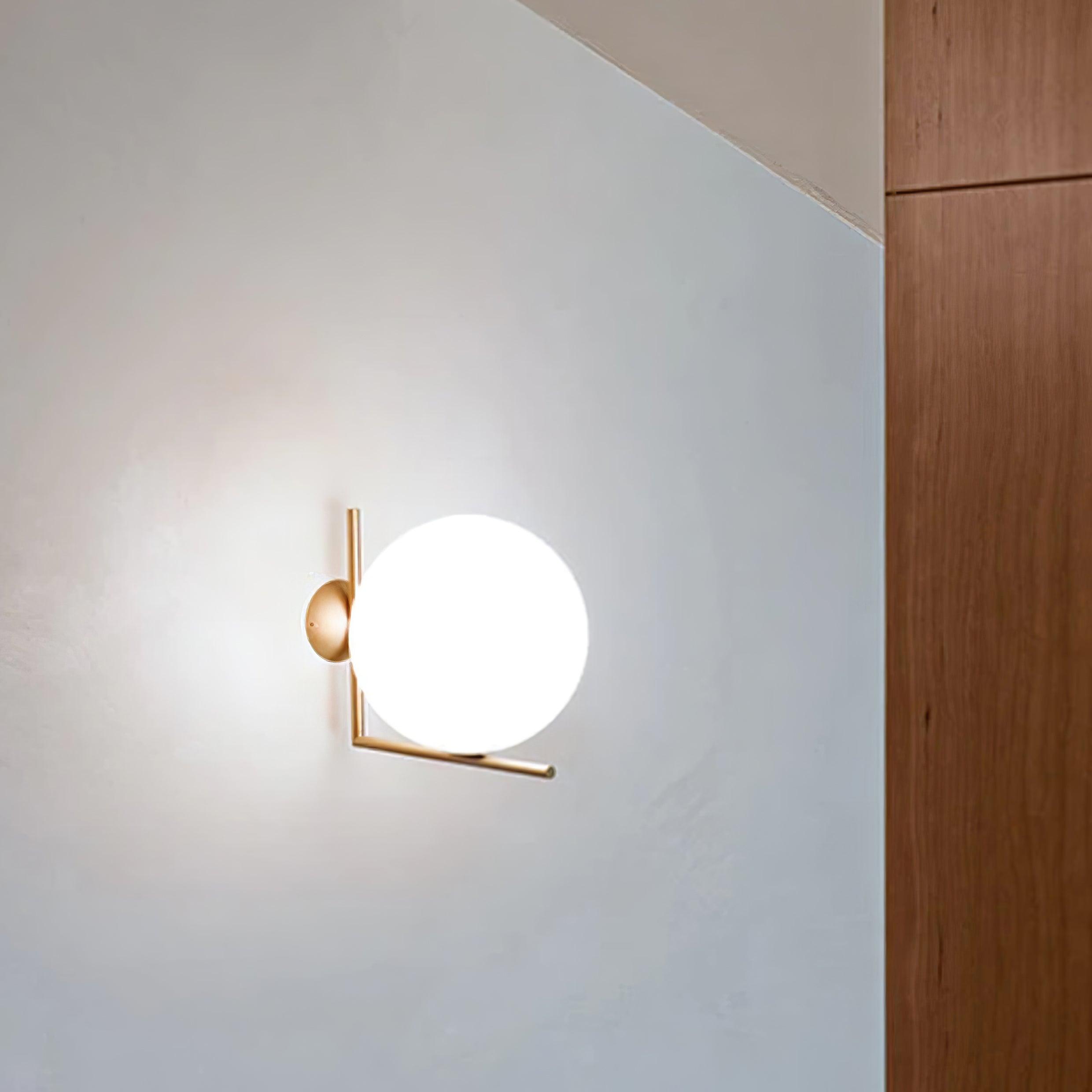 Blown Glass Opal Glass Wall Lamp - Letslighting