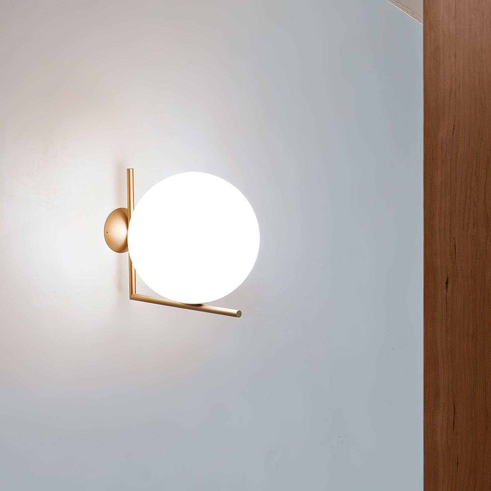 Blown Glass Opal Glass Wall Lamp - Letslighting