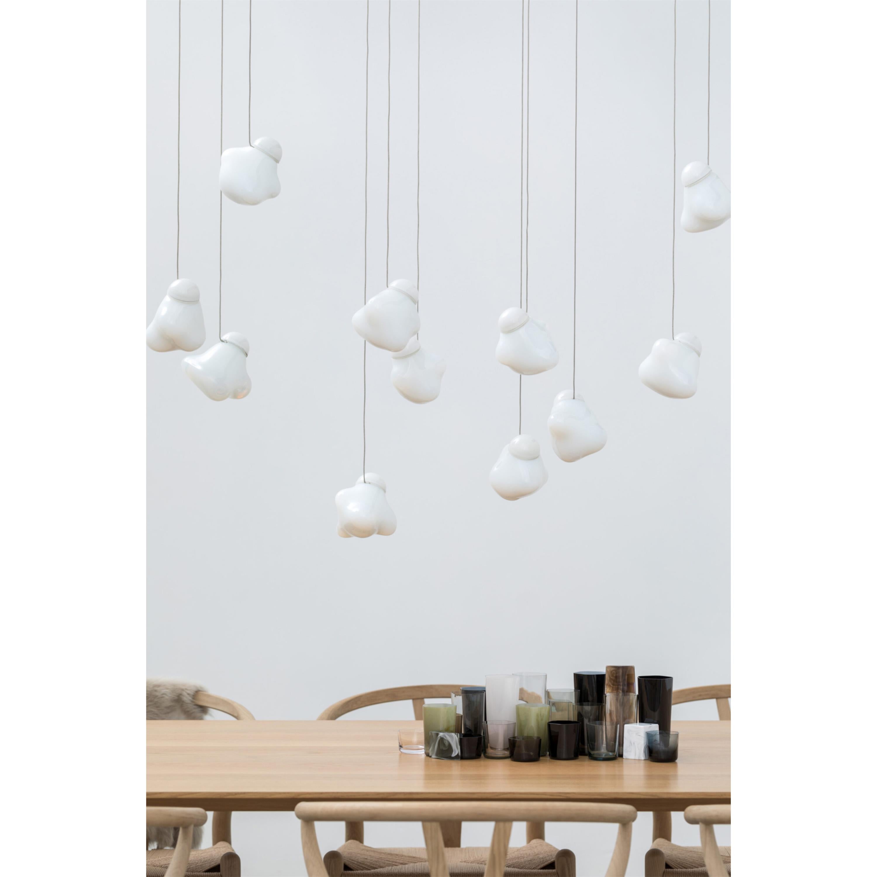 Vasilen Modern Minimalist Ice Pier Black Glass Pendant Lamp - Lamp Copper