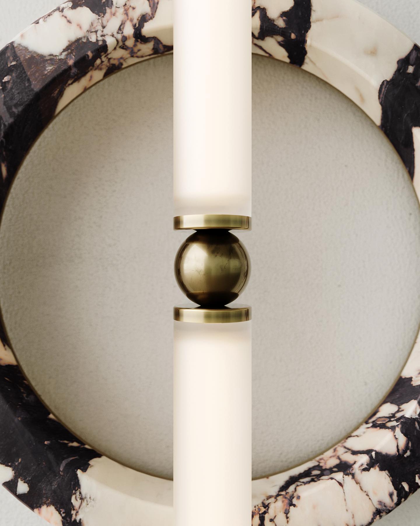 Mymira Modern Minimalist Ice Marble Wall Lamp - Lamp Copper