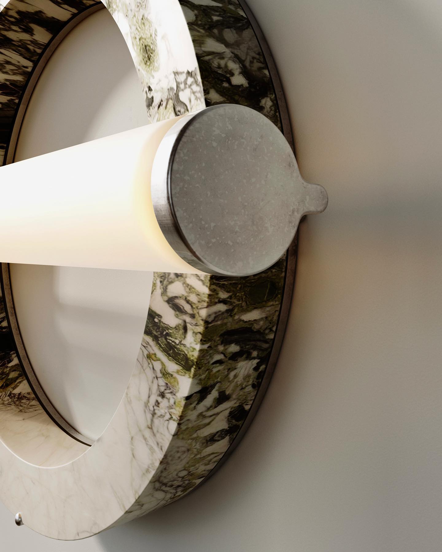 Mymira Modern Minimalist Ice Marble Wall Lamp - Lamp Copper