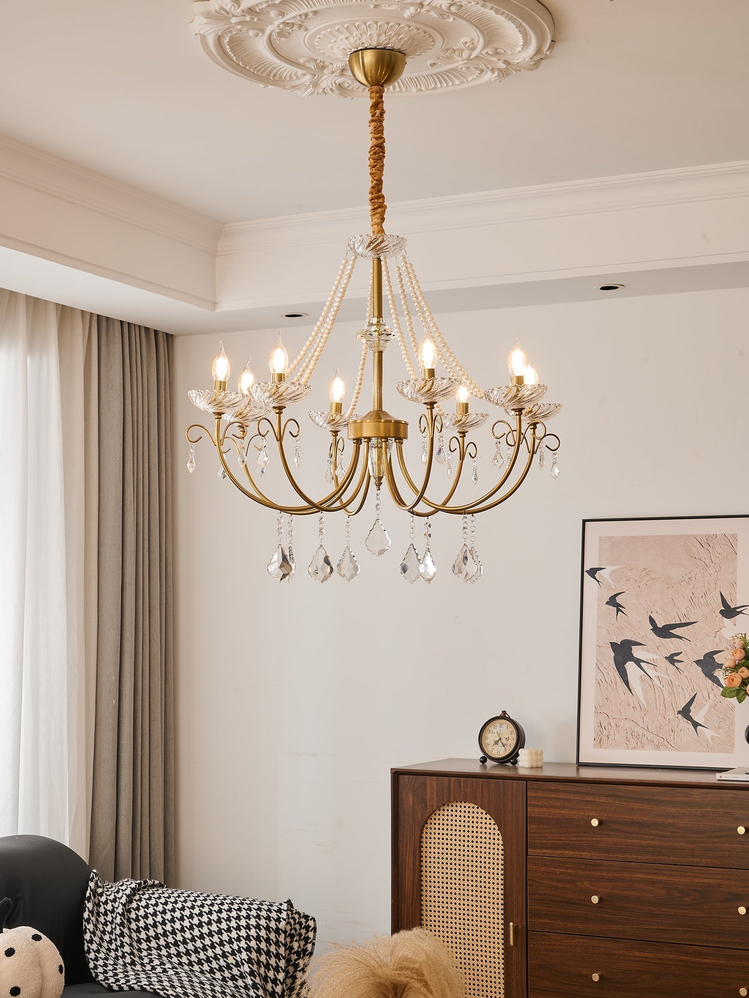 Imperial Pearl Crystal Chandelier - Letslighting