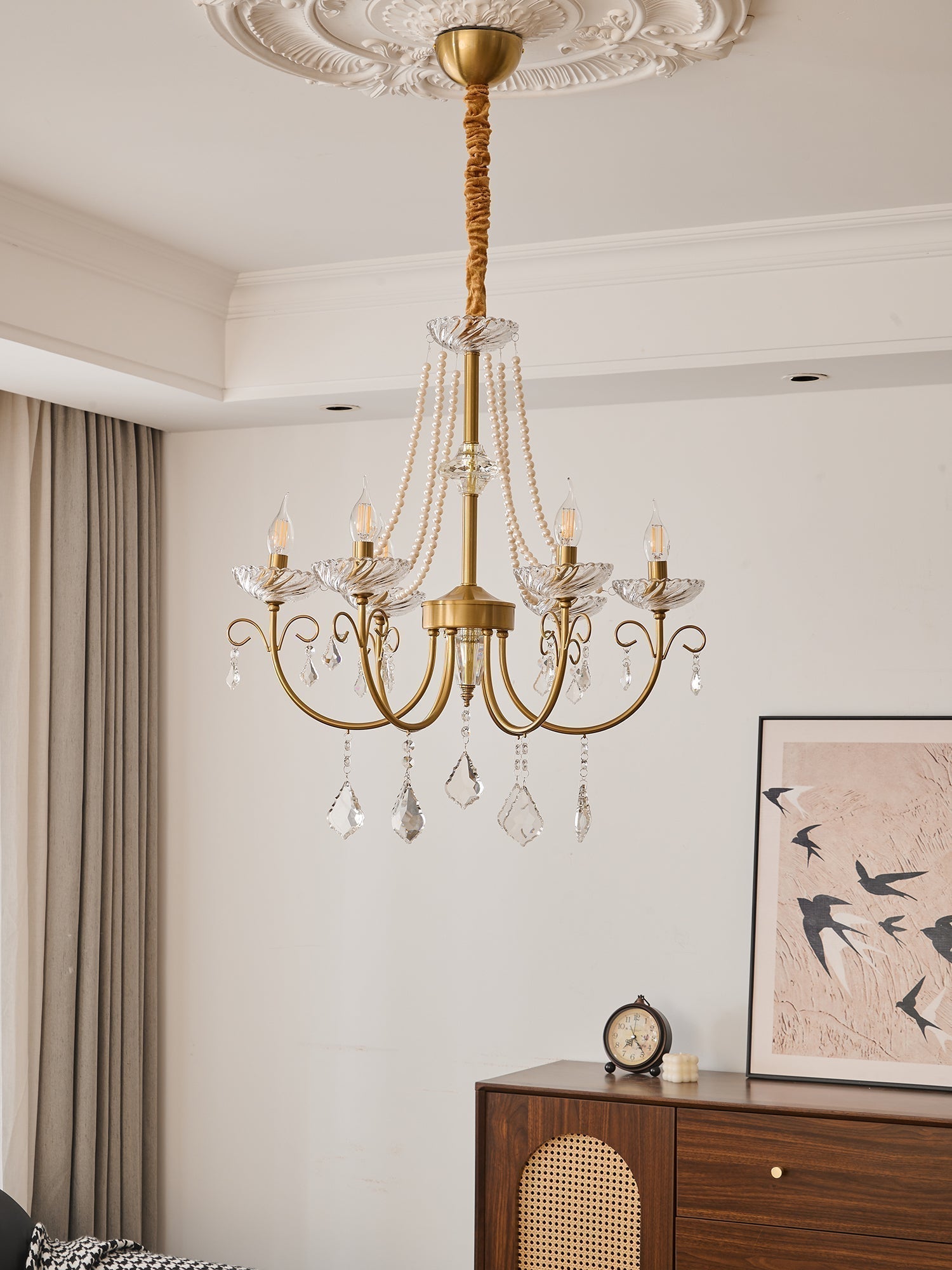 Imperial Pearl Crystal Chandelier - Letslighting