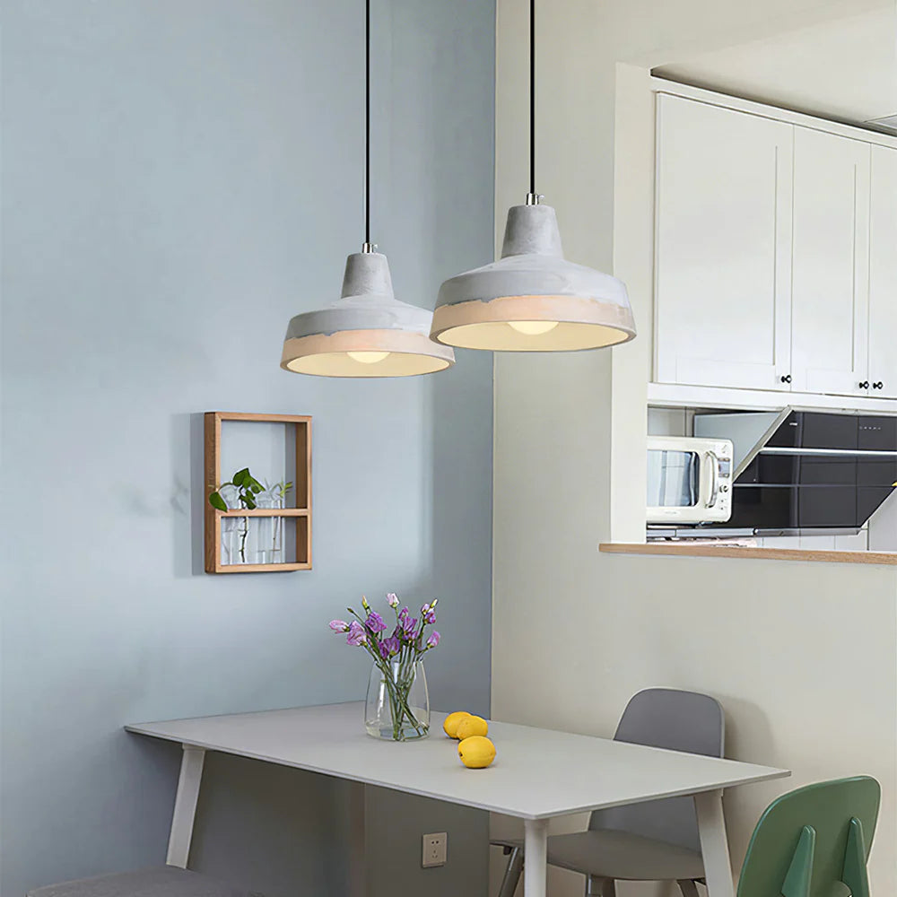 Avi Industrial LED Lámpara Colgante Cemento/Resina Bar Comedor