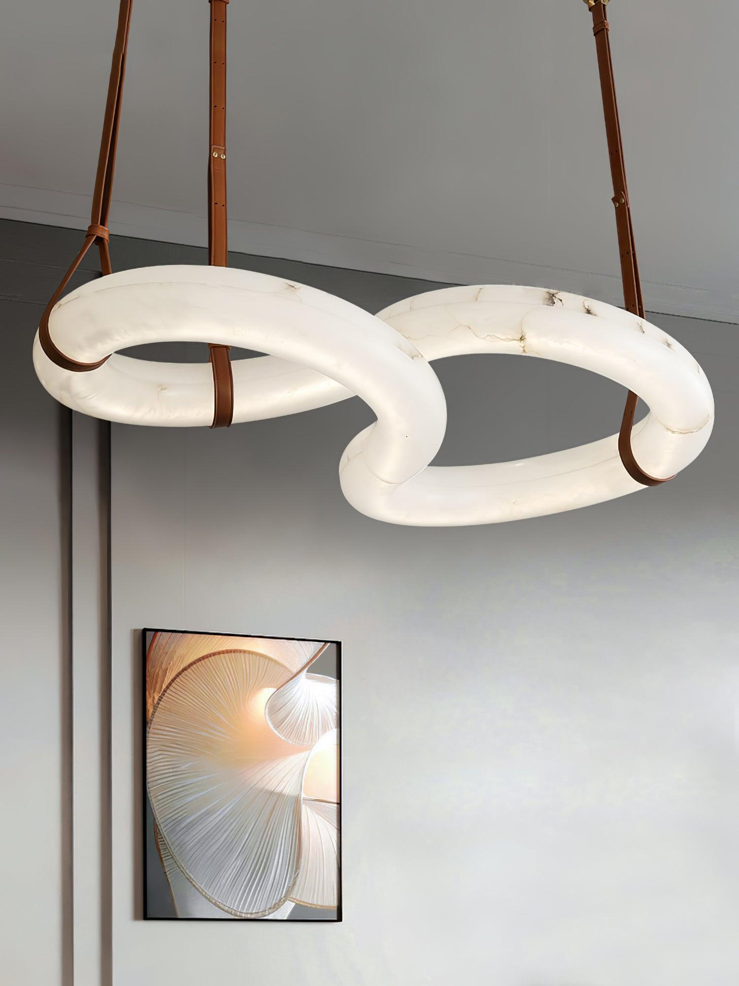 Luste Alabaster Closed-loop Pendant Light Chandelier - Letslighting