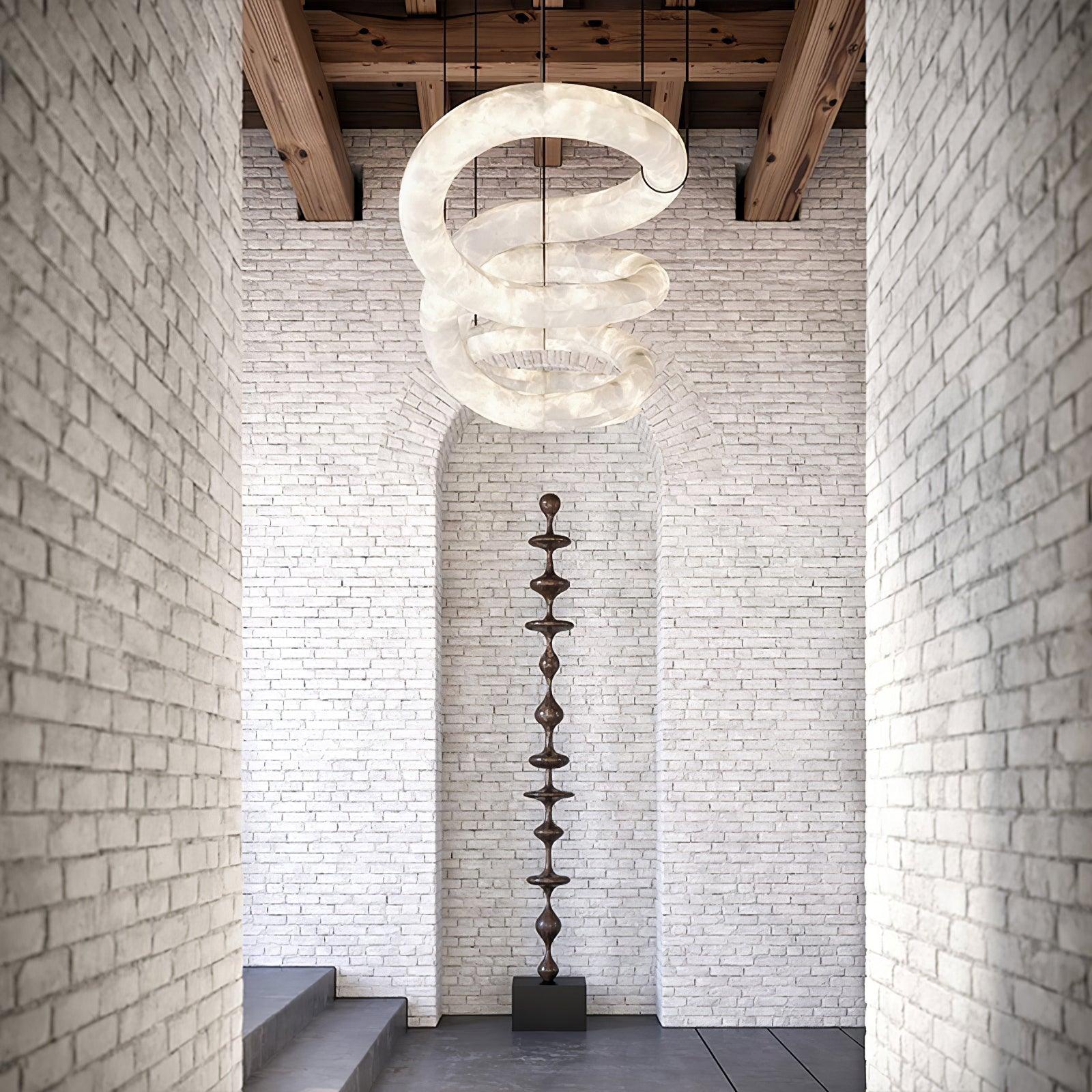 Luste Alabaster Closed-loop Pendant Light Chandelier - Letslighting