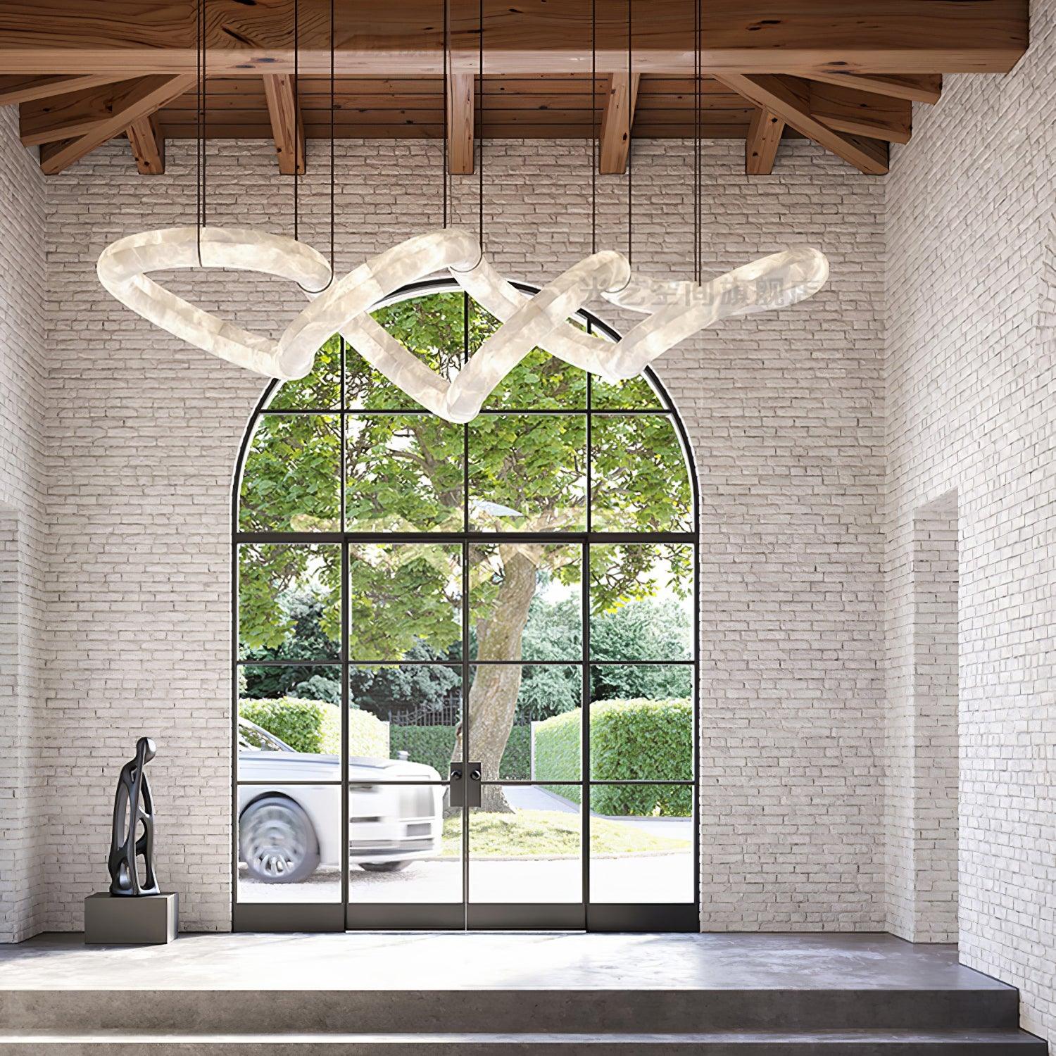 Luste Alabaster Closed-loop Pendant Light Chandelier - Letslighting