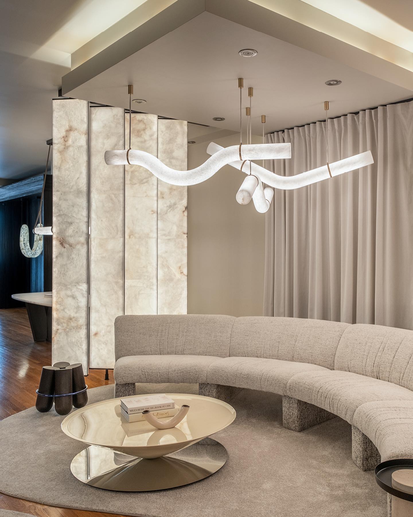 Luste Alabaster Closed-loop Pendant Light Chandelier - Letslighting