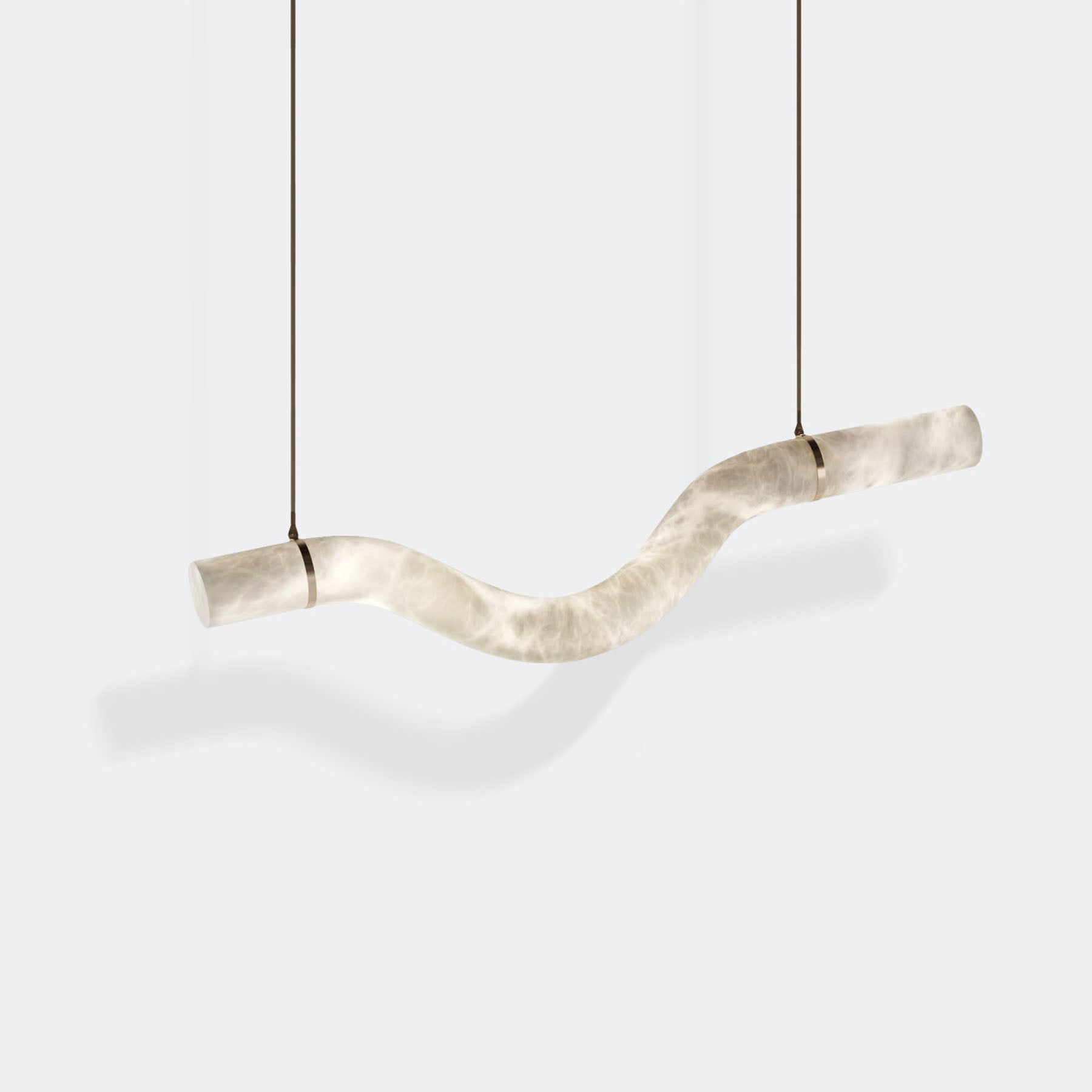 Utalyra Curved Alabaster Pendant Light - Letslighting