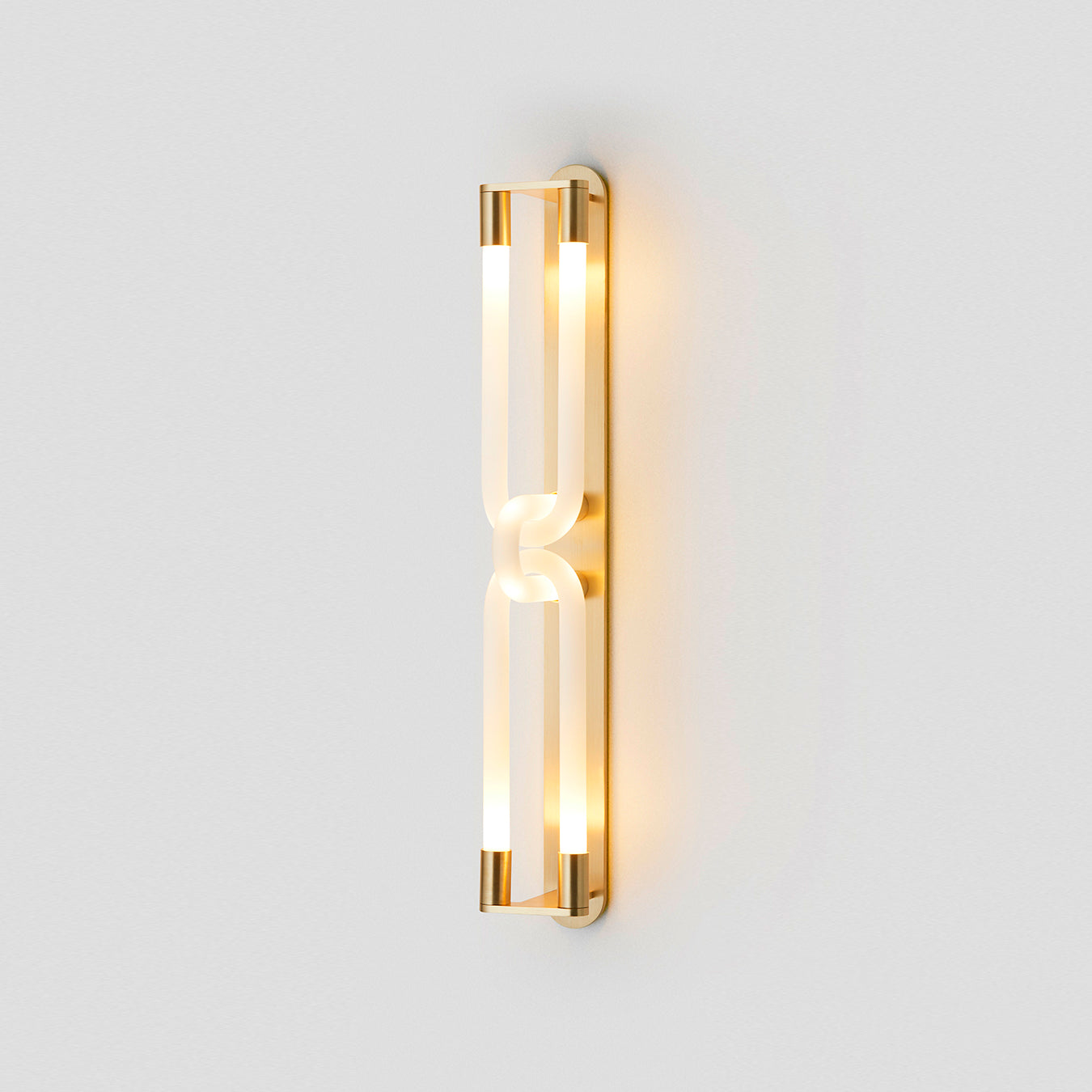 Sytheiel Modern Minimalist Fingers Metal Acrylic Wall Lamp - Lamp Copper