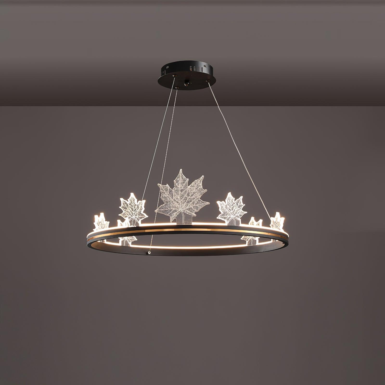 Ion Leaf Chandelier - Letslighting