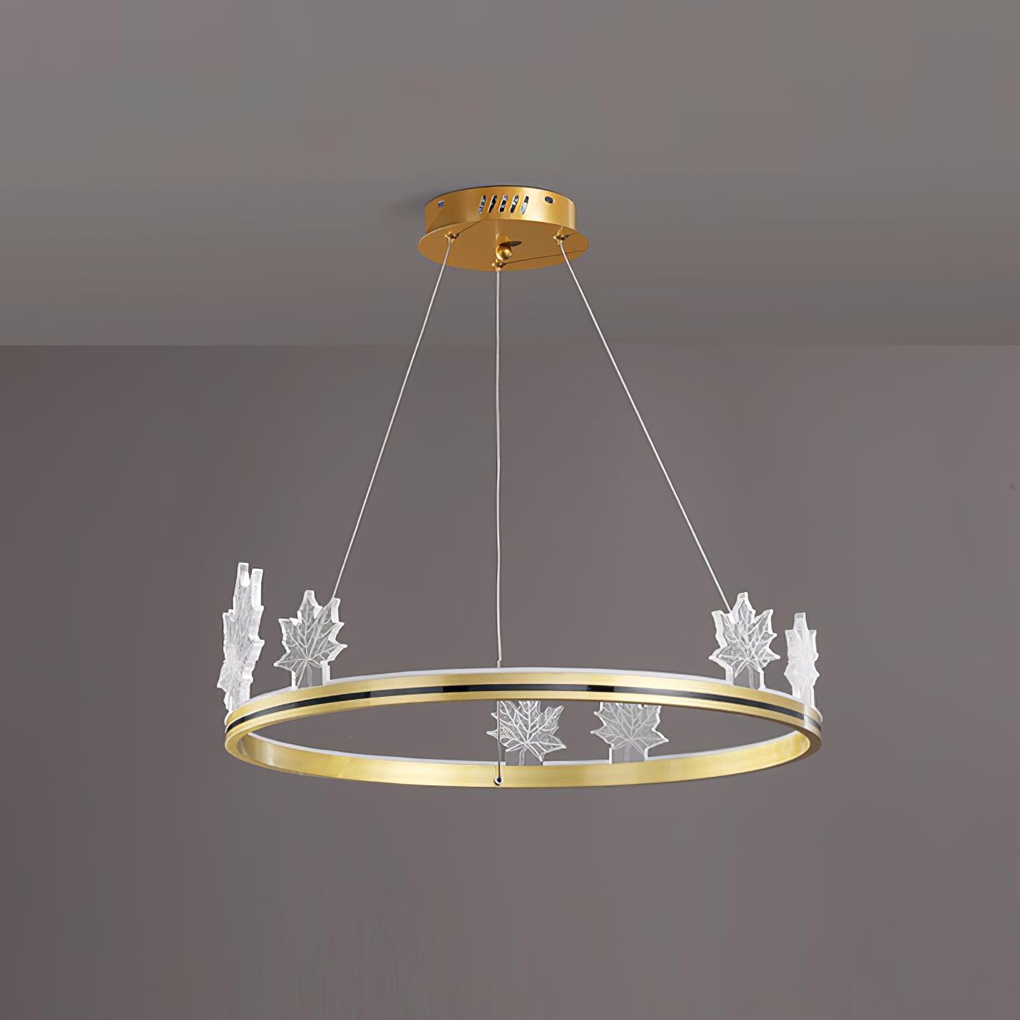 Ion Leaf Chandelier - Letslighting