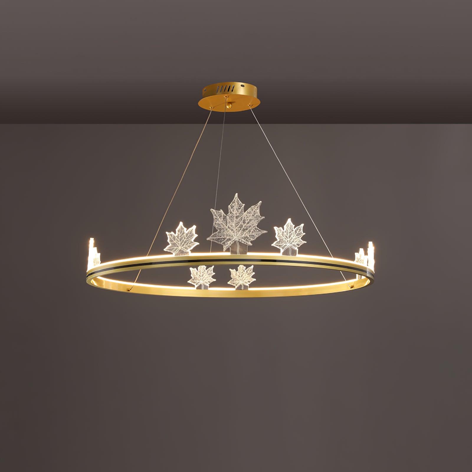 Ion Leaf Chandelier - Letslighting