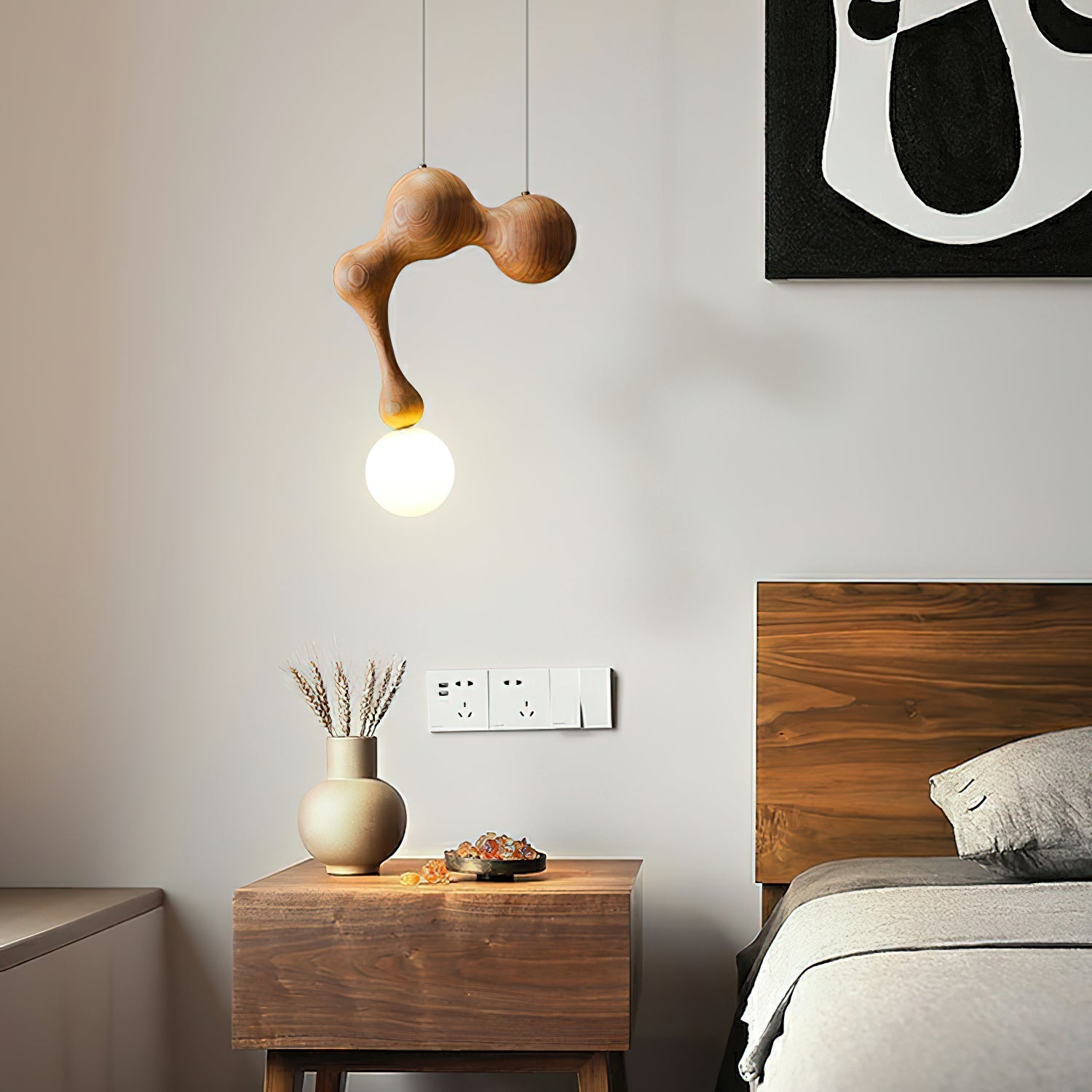 Jenna Wooden Pendant Lamp - Letslighting