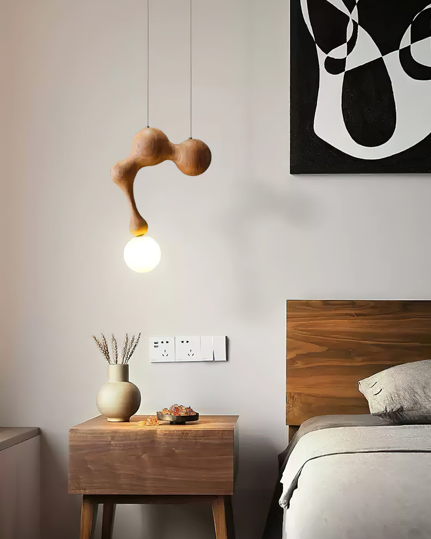 Jenna Wooden Pendant Lamp - Letslighting