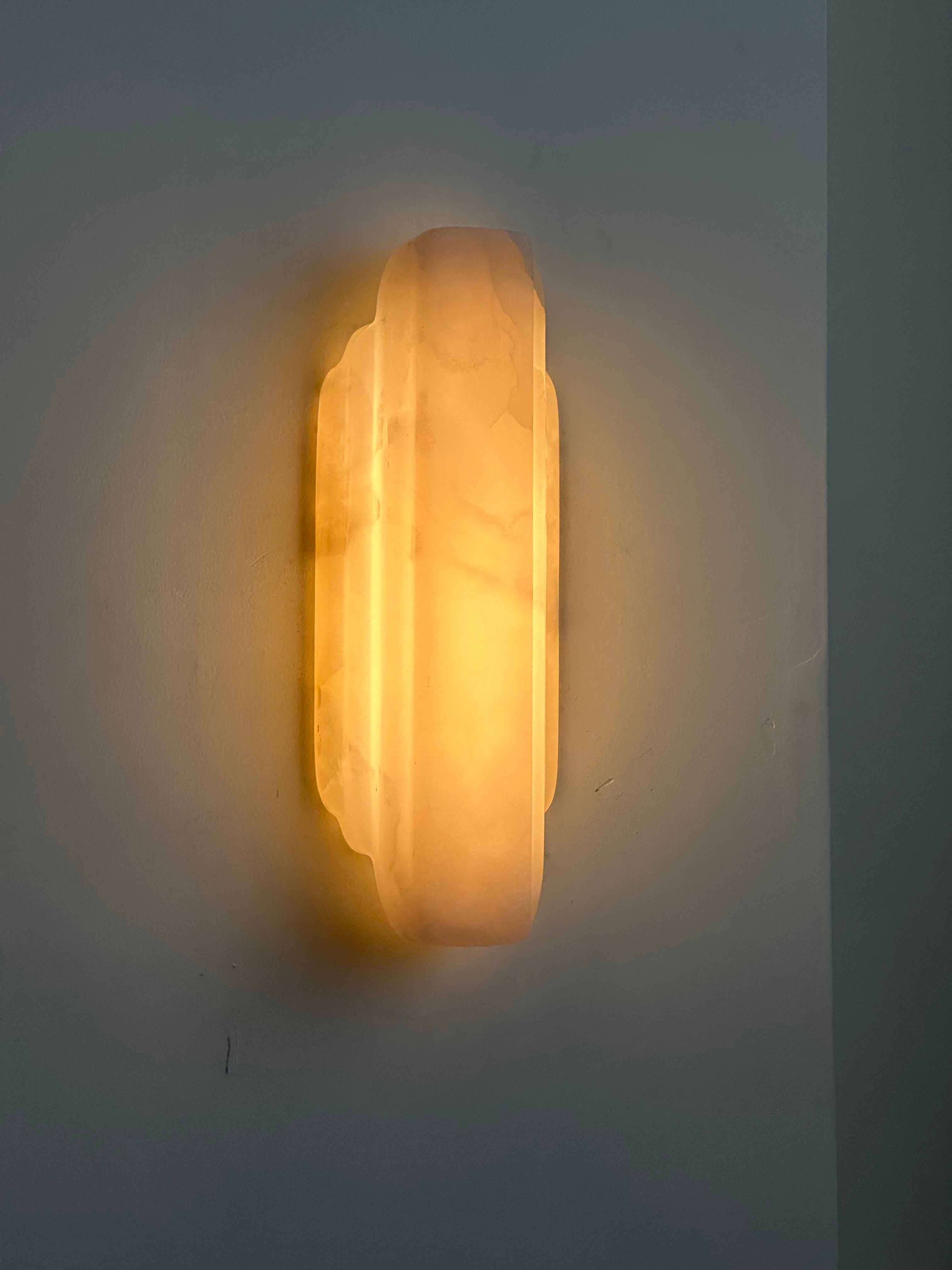 Eurcara Modern Minimalist Natural Marble Wall Lamp - Lamp Copper
