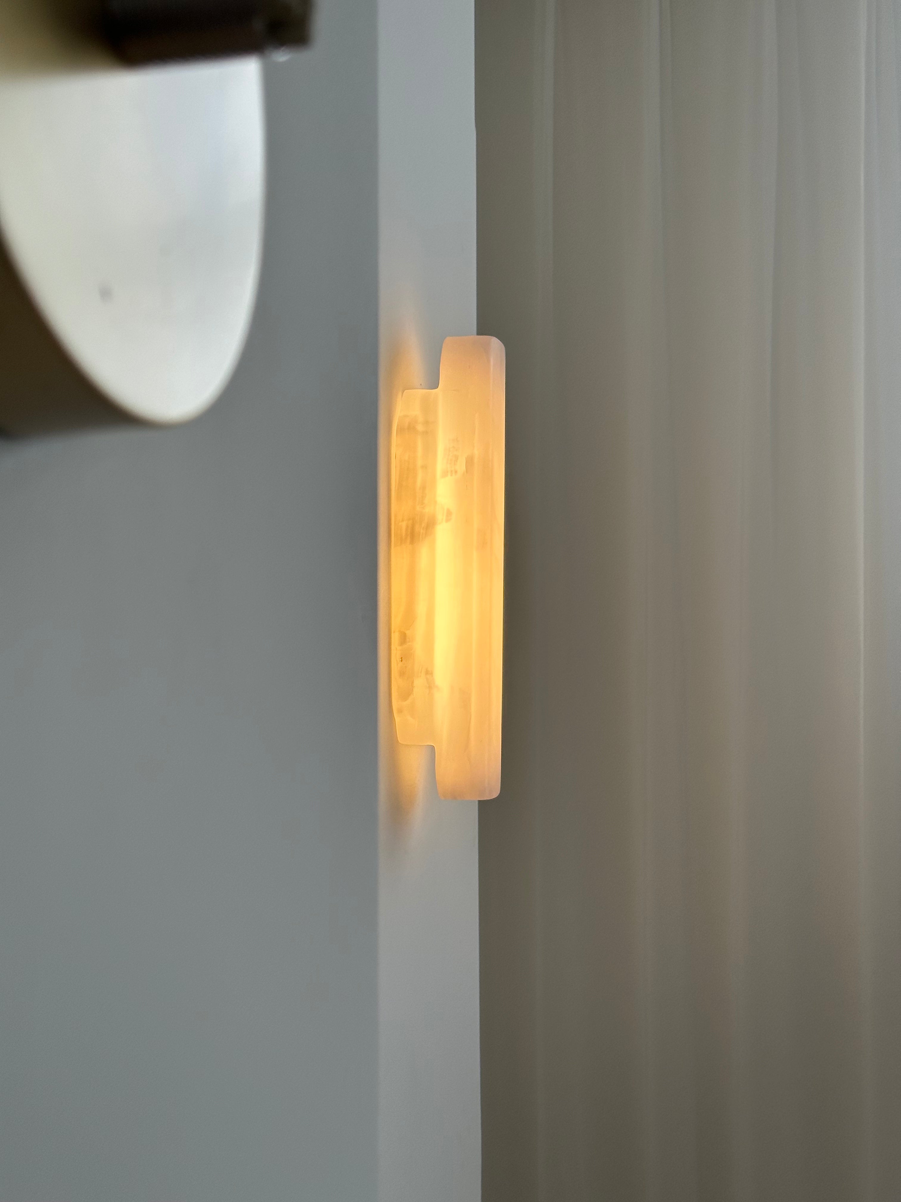Eurcara Modern Minimalist Natural Marble Wall Lamp - Lamp Copper