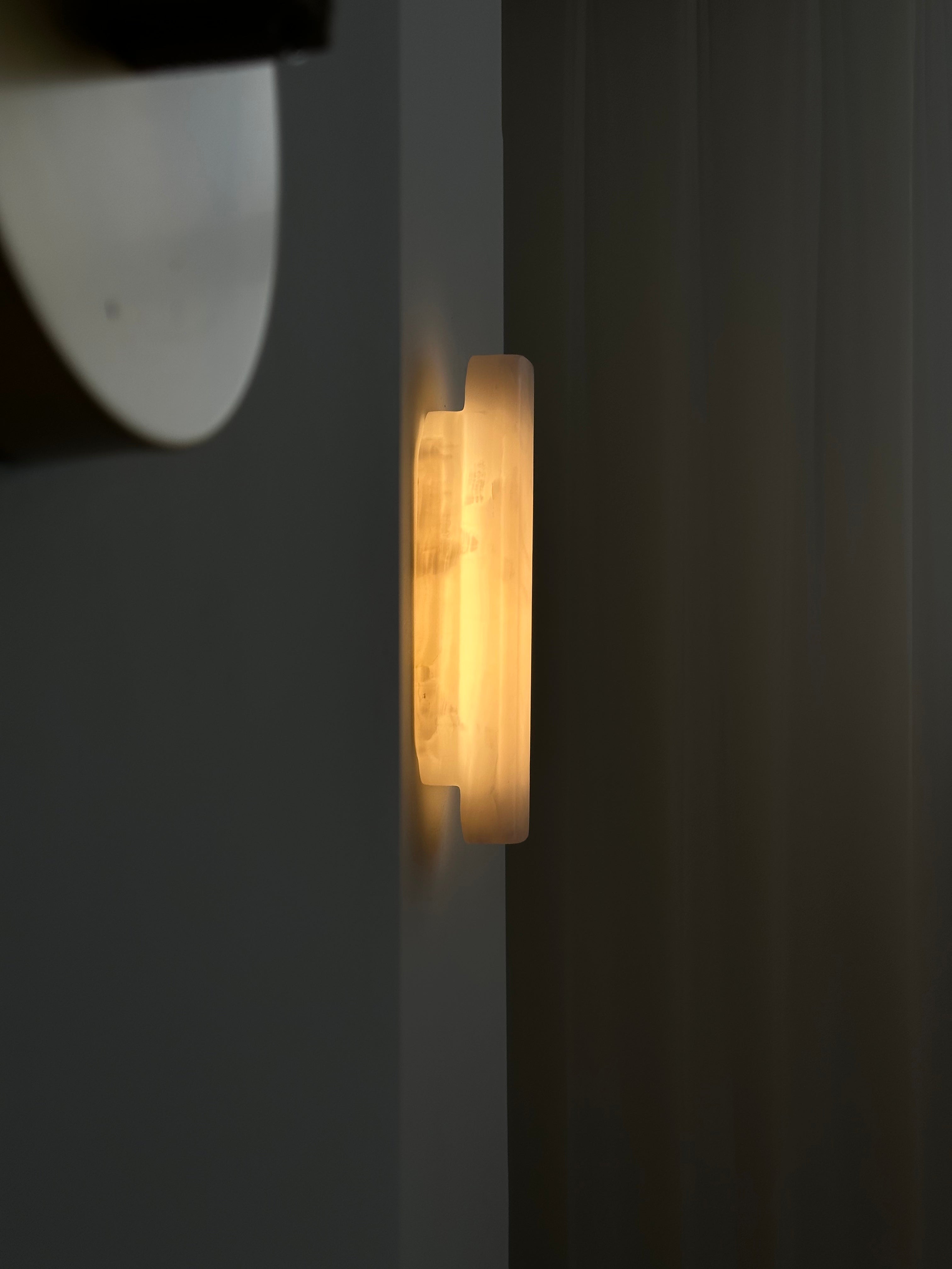 Eurcara Modern Minimalist Natural Marble Wall Lamp - Lamp Copper