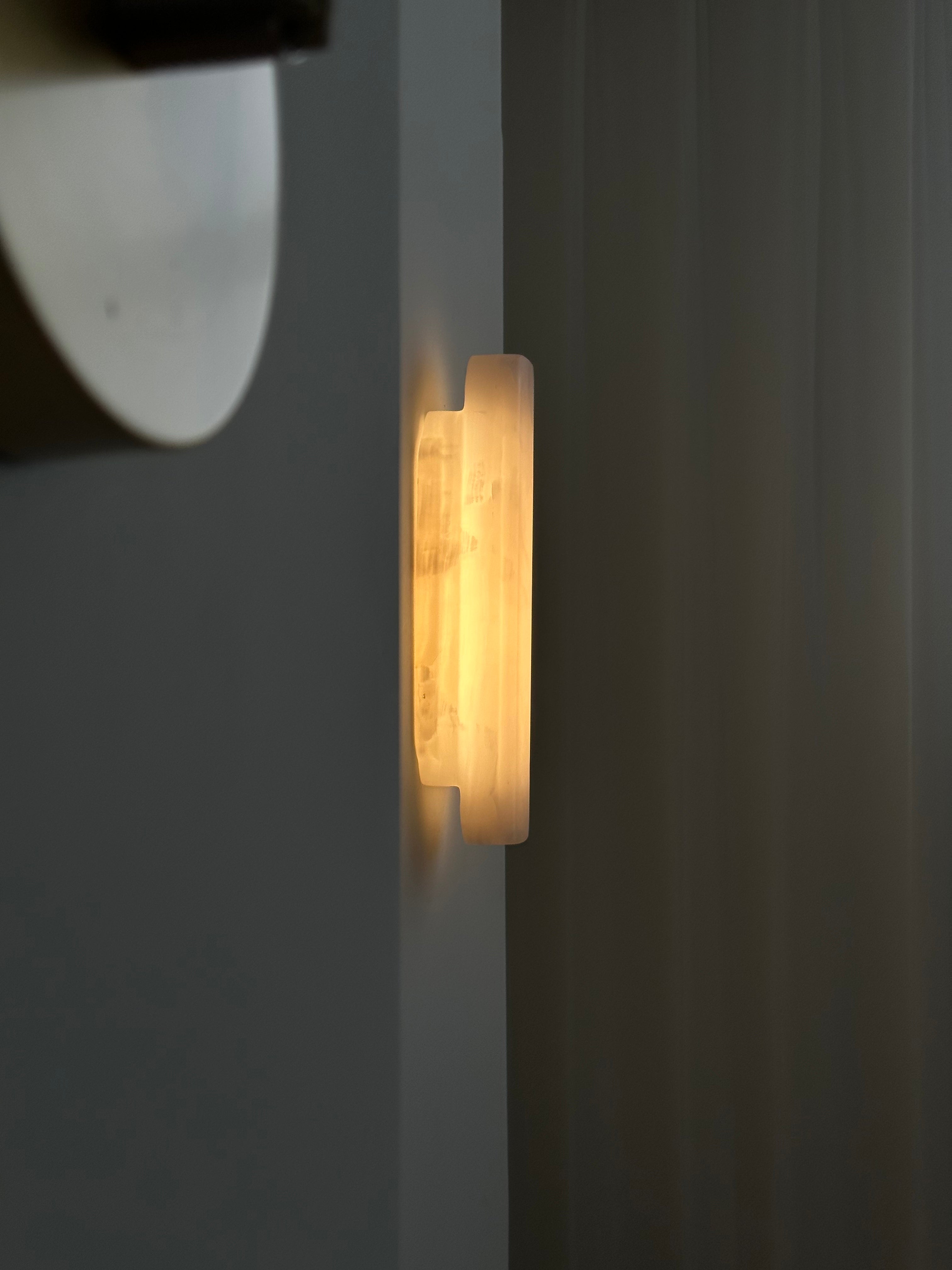 Eurcara Modern Minimalist Natural Marble Wall Lamp - Lamp Copper