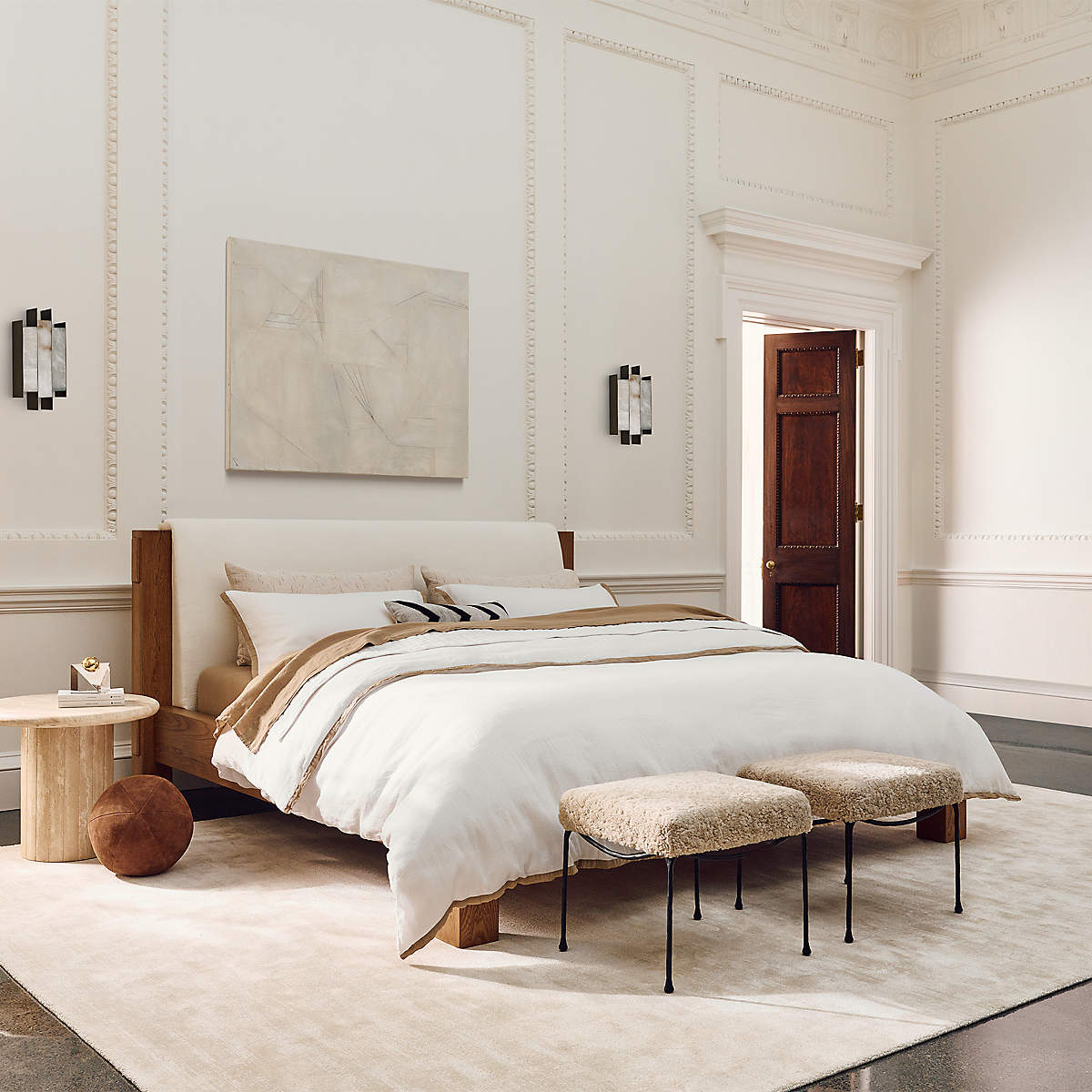 Vavynor Individual Creativity Brass Alabaster Wall Lamp - Lamp Copper