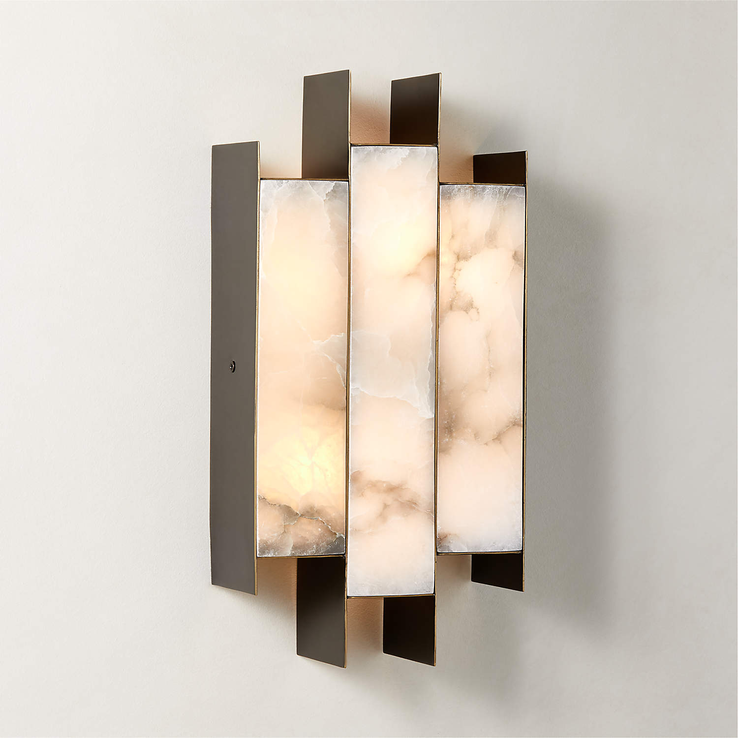 Vavynor Individual Creativity Brass Alabaster Wall Lamp - Lamp Copper