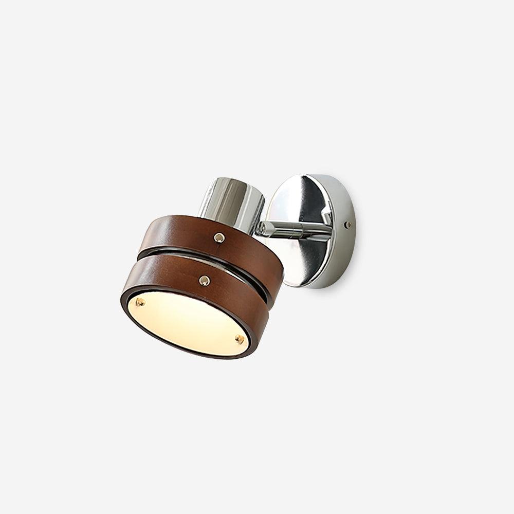 Wall Lamp Metal & Wood Barrel Shade Adjustable Warm Glow - Letslighting