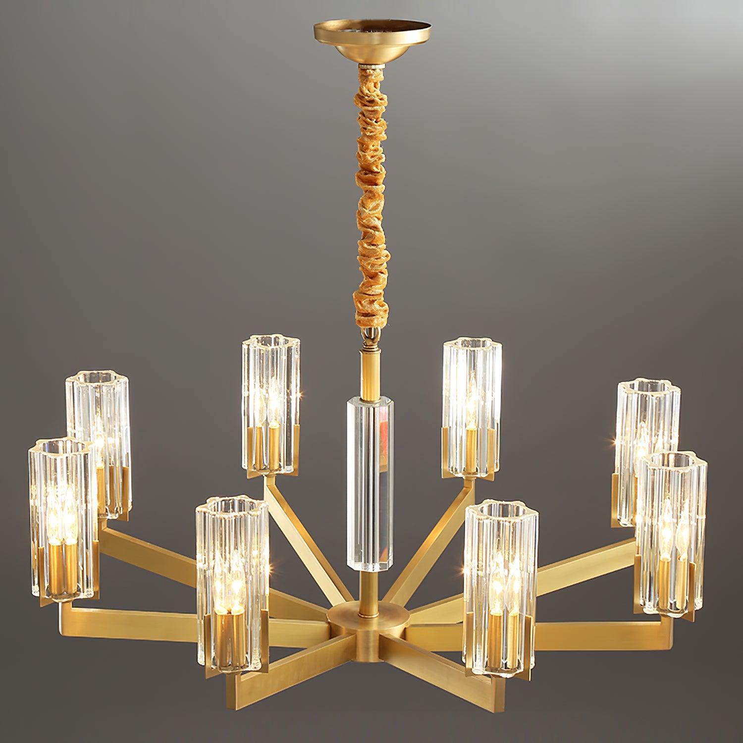 Kayla Brass Chandelier - Letslighting