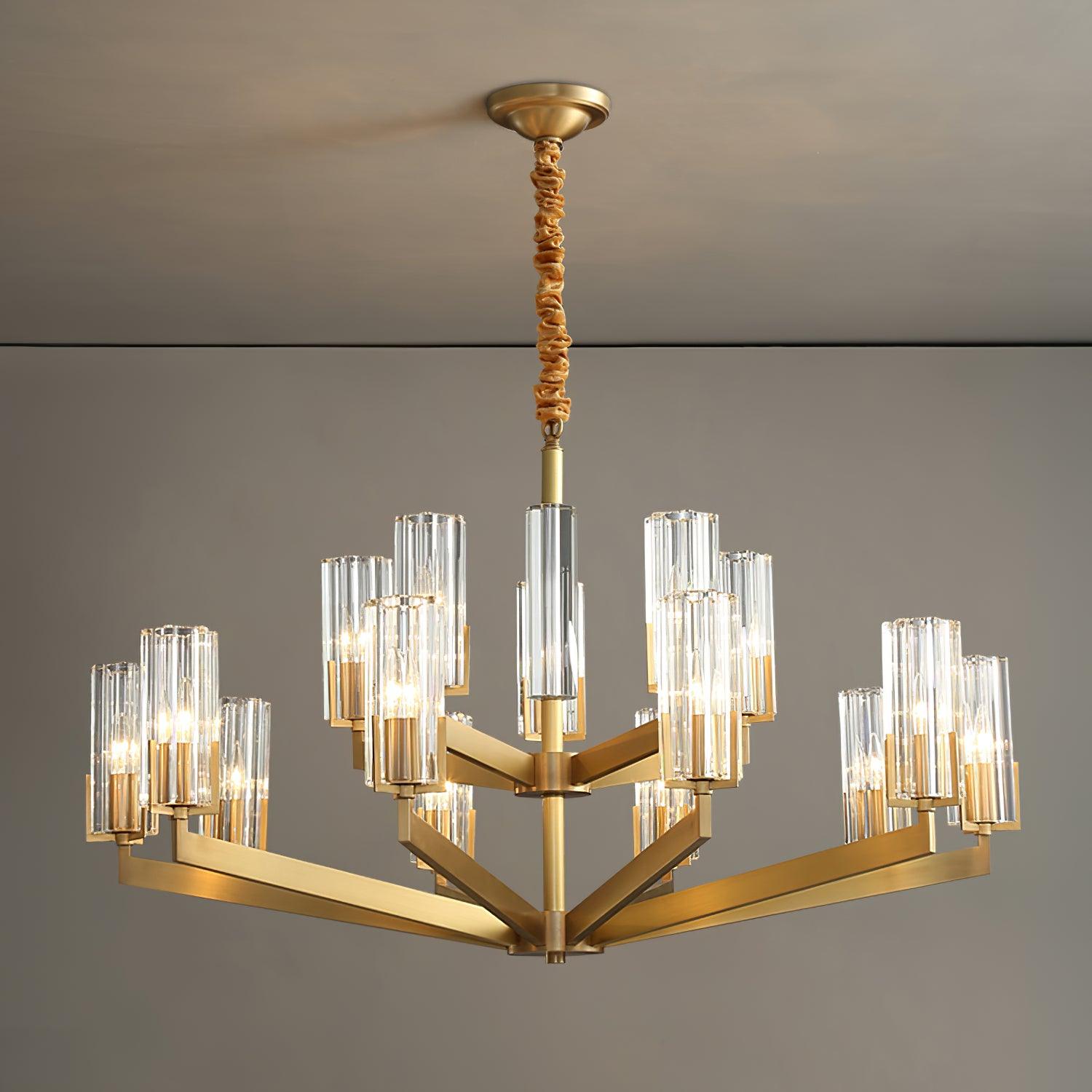 Kayla Brass Chandelier - Letslighting