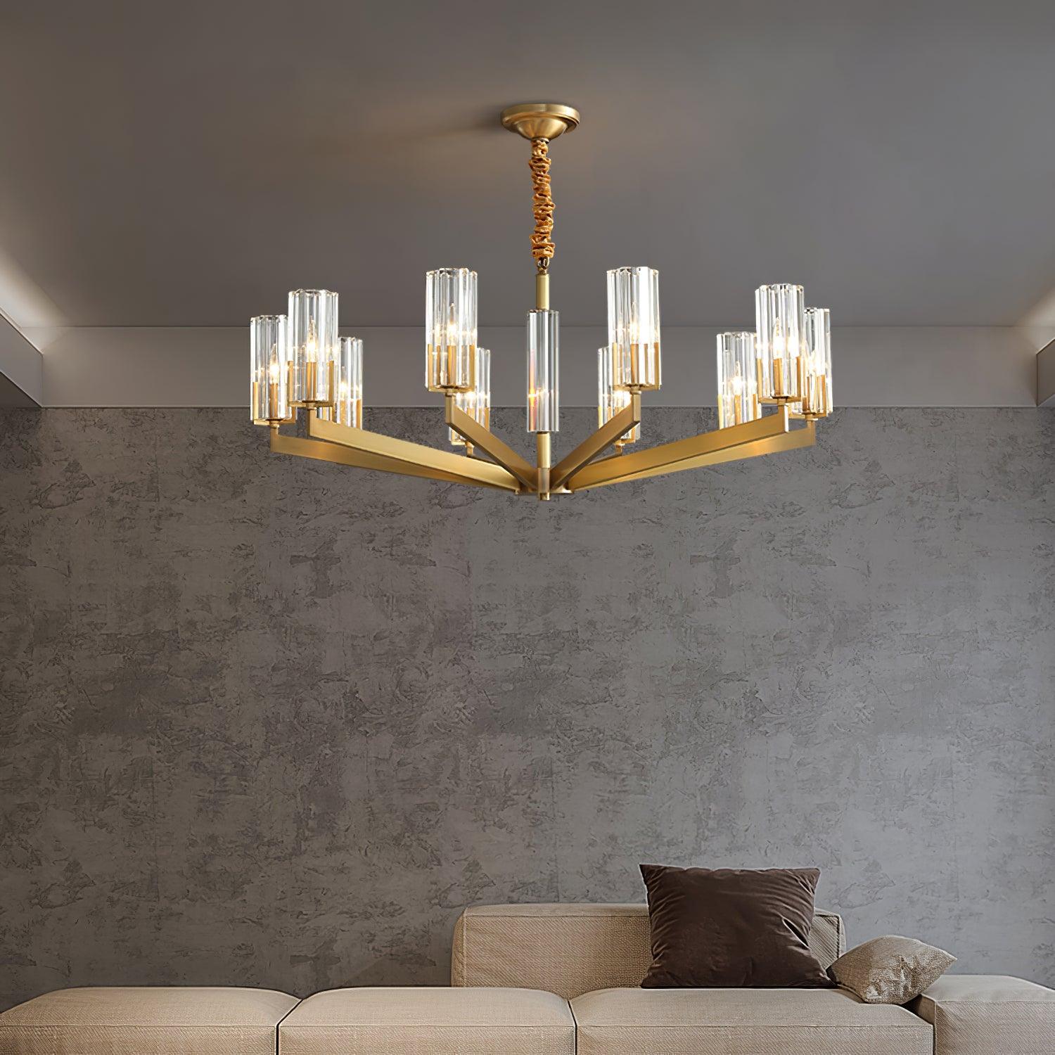 Kayla Brass Chandelier - Letslighting