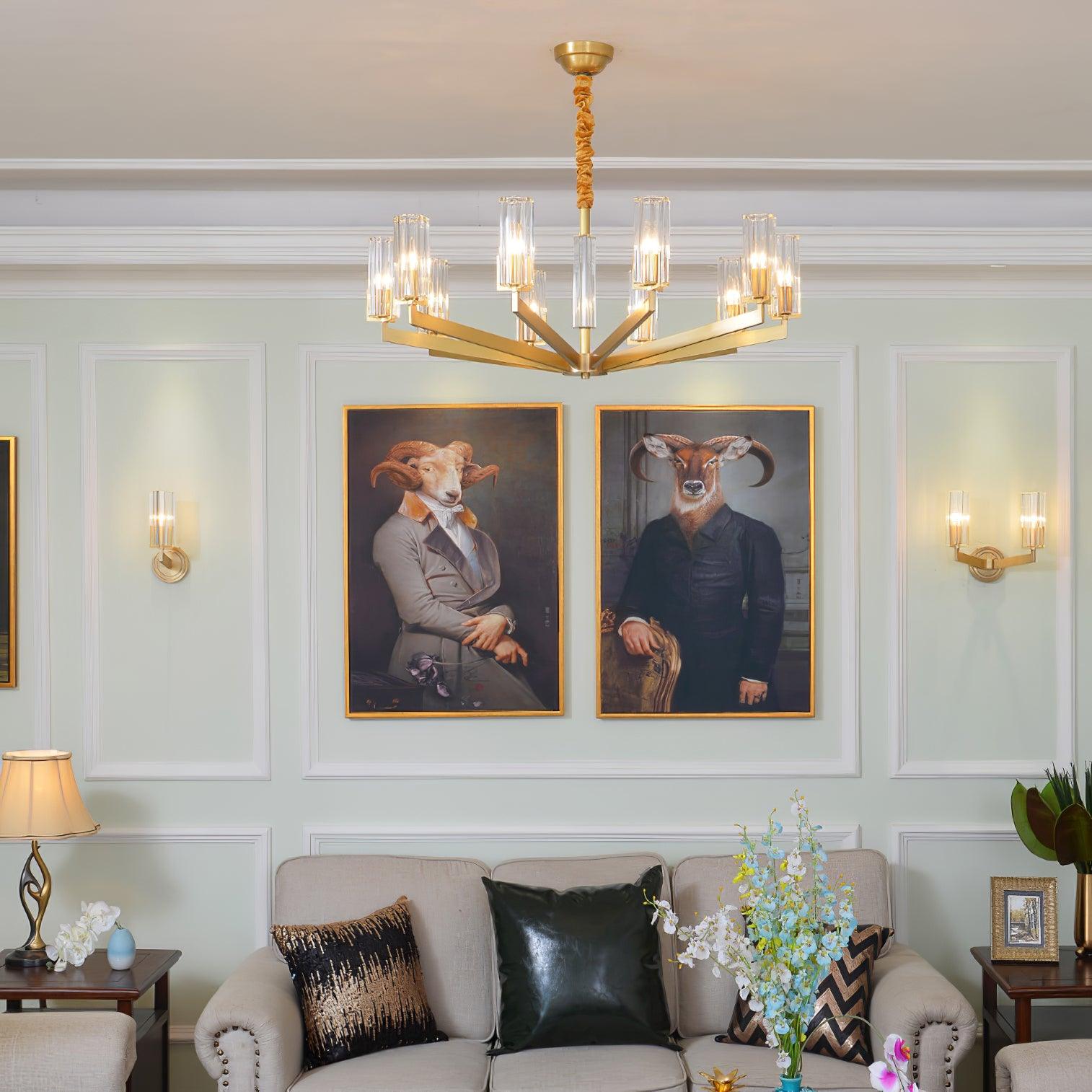 Kayla Brass Chandelier - Letslighting