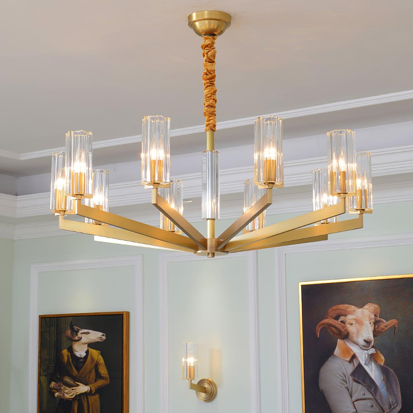 Kayla Brass Chandelier - Letslighting