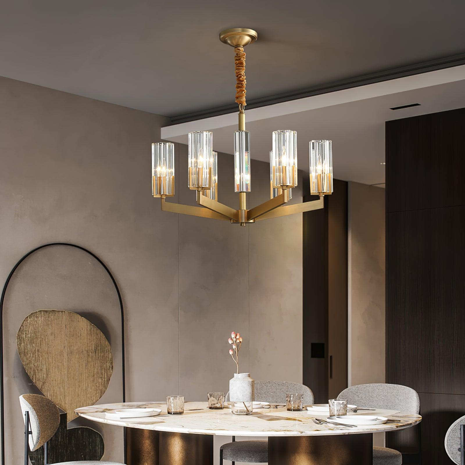Kayla Brass Chandelier - Letslighting