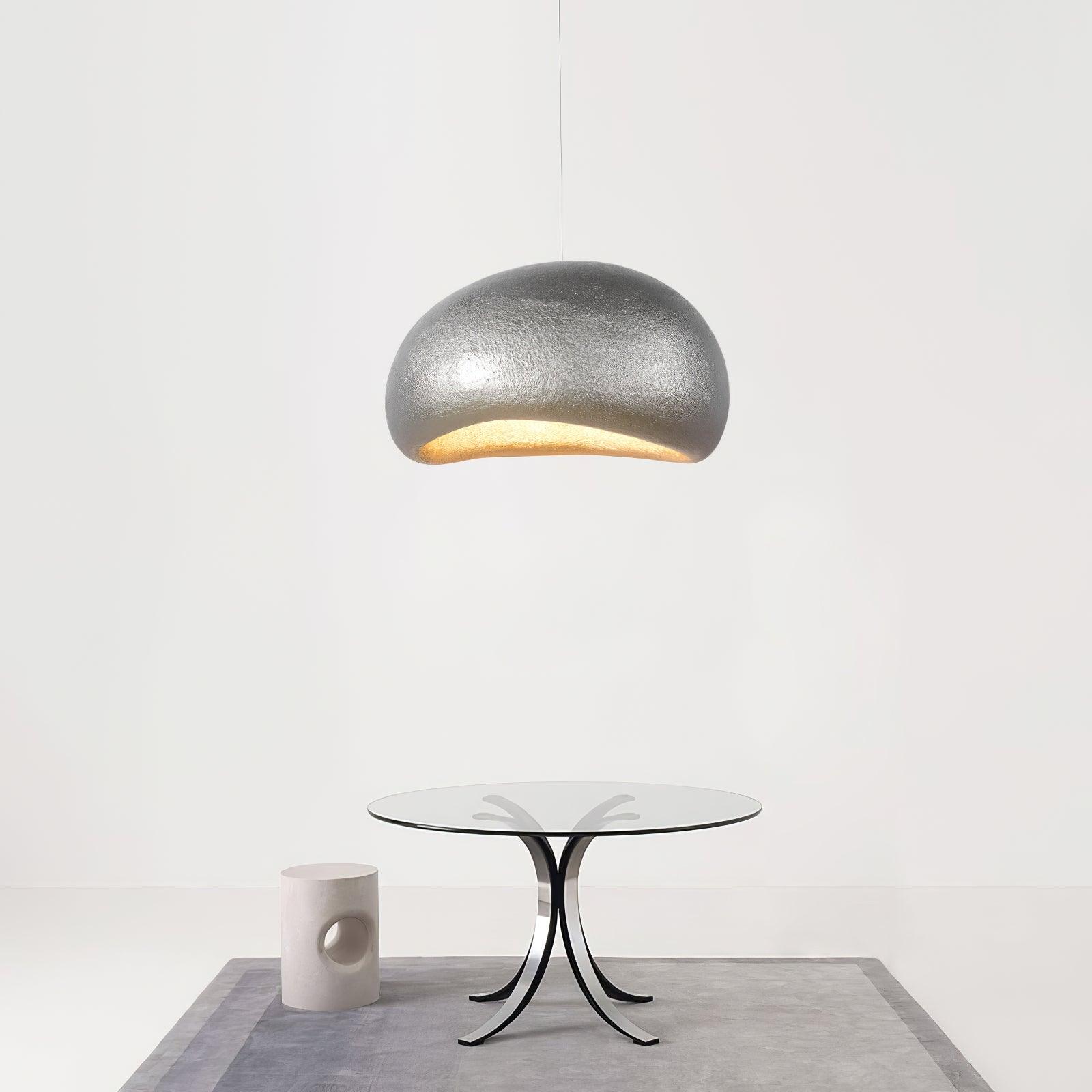 Pendant Lamp Pebble Inspired Organic Form Soft Glow Modern Artistic - Letslighting
