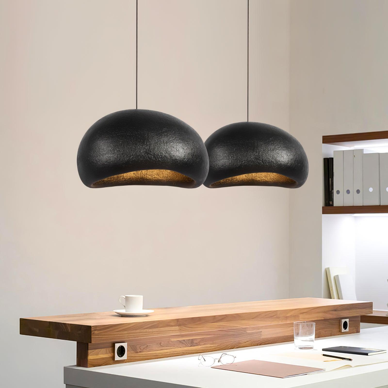 Pendant Lamp Pebble Inspired Organic Form Soft Glow Modern Artistic - Letslighting