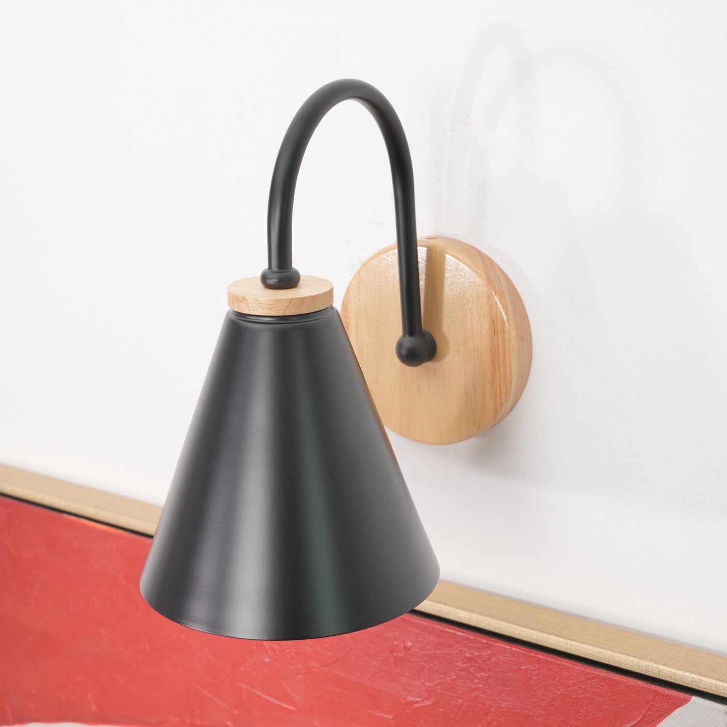 Muto Lámpara de Pared de Madera Nórdica