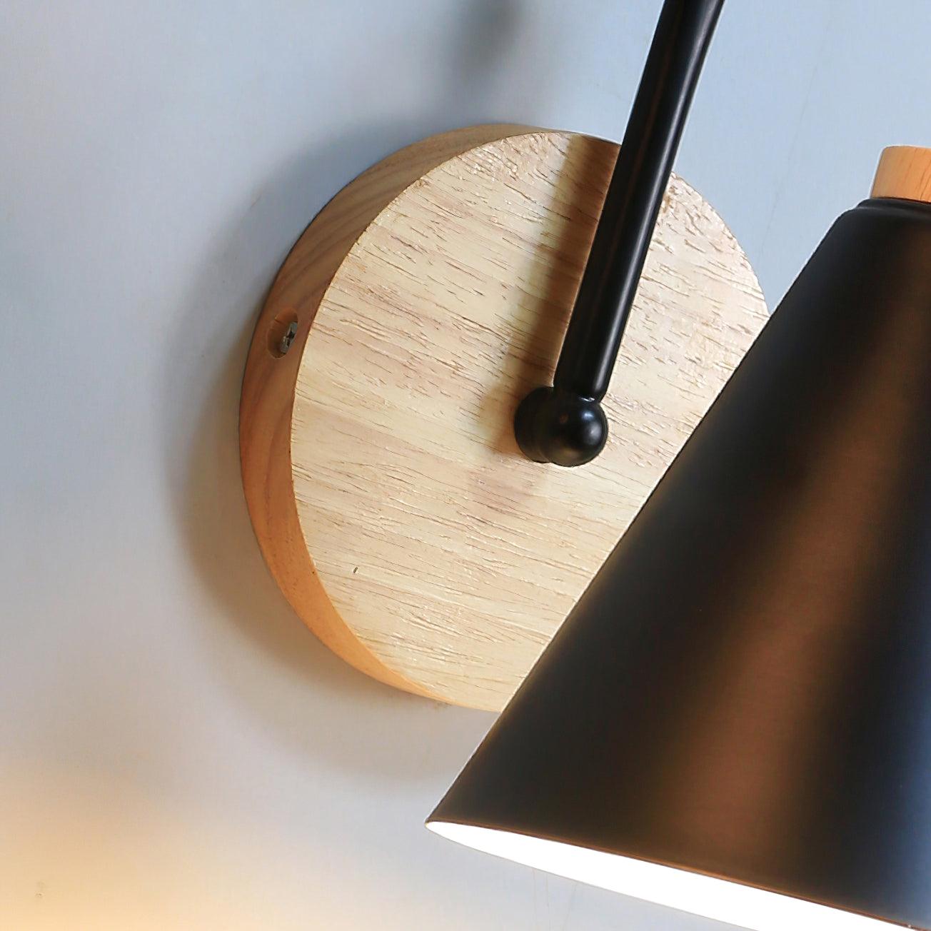 Muto Lámpara de Pared de Madera Nórdica