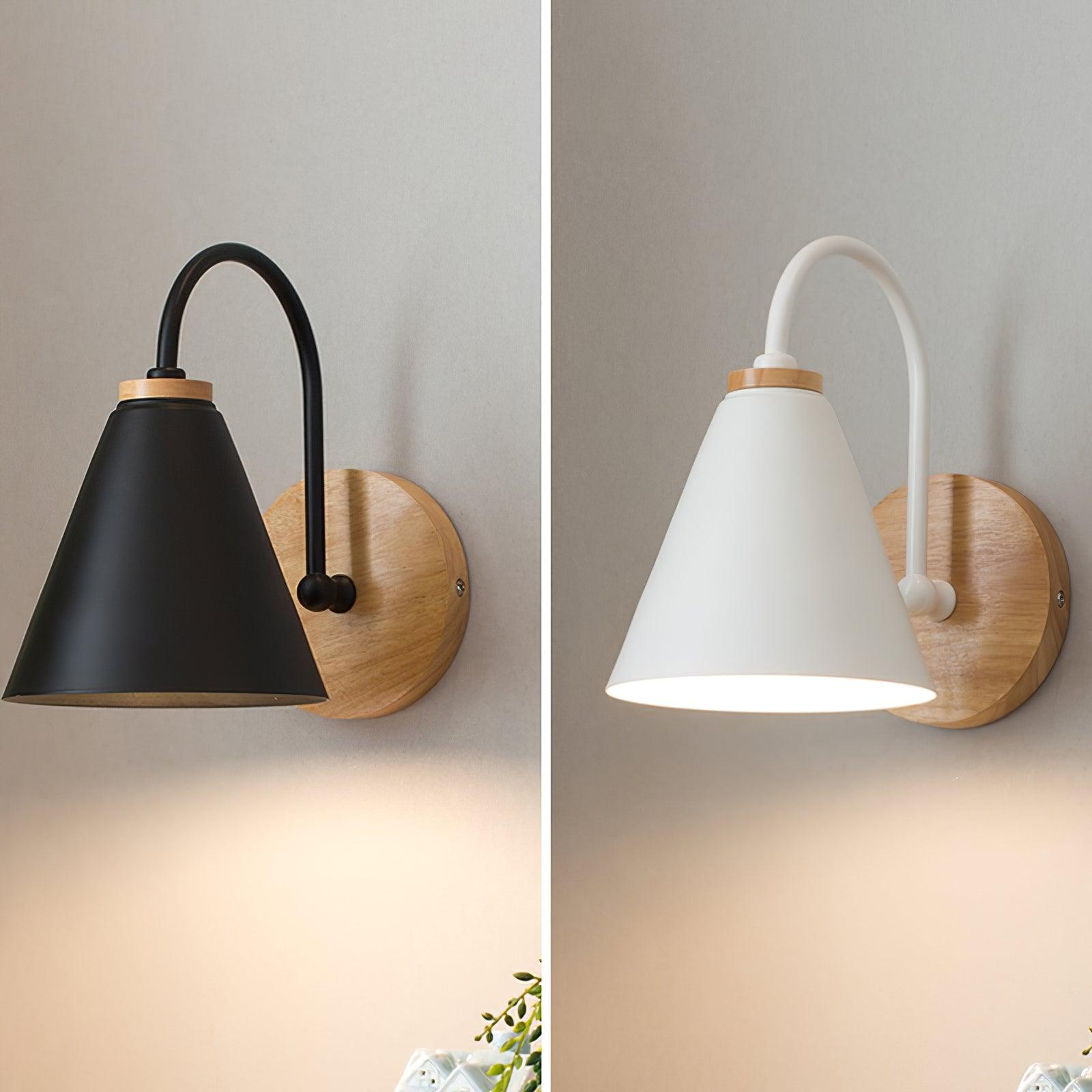 Muto Lámpara de Pared de Madera Nórdica