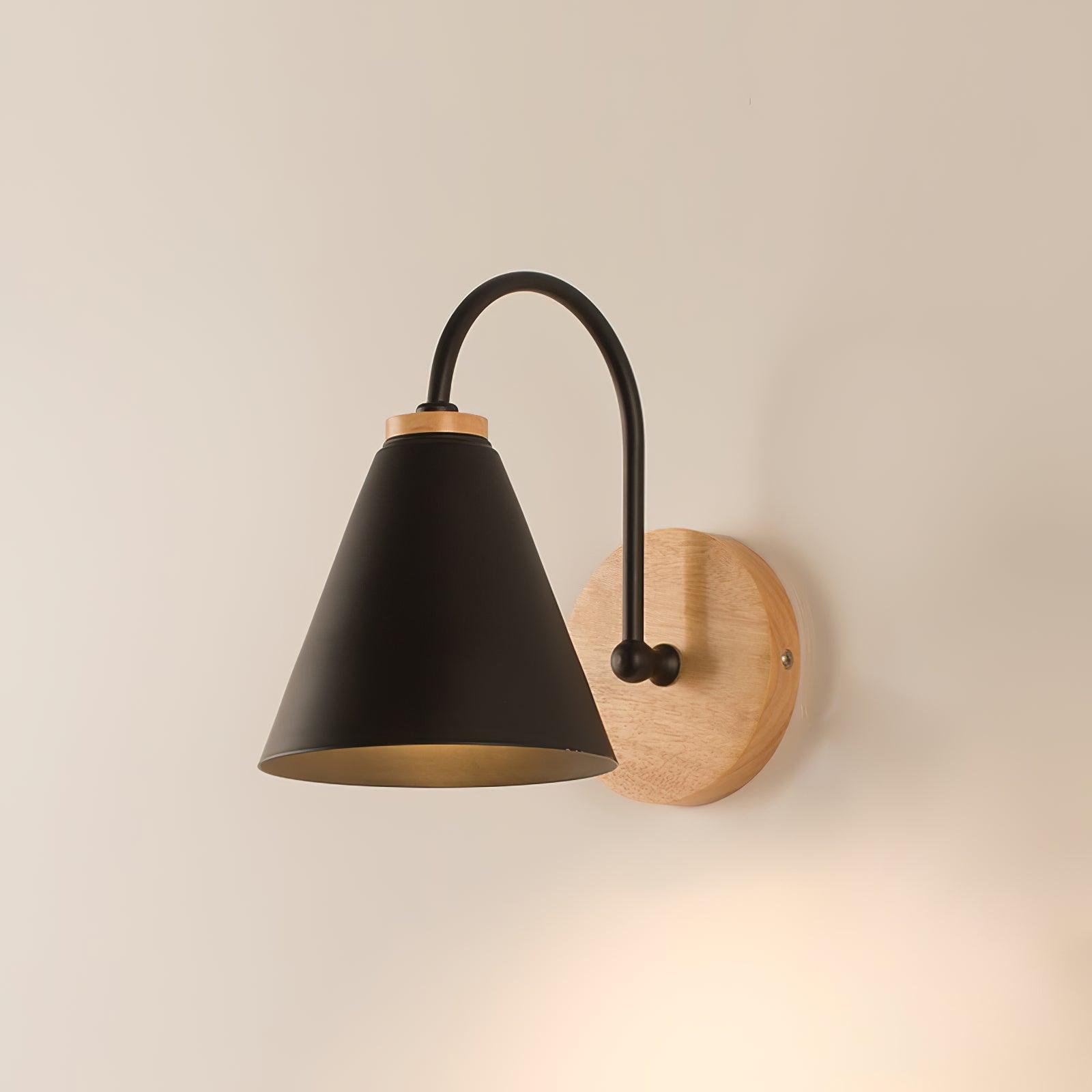 Muto Lámpara de Pared de Madera Nórdica