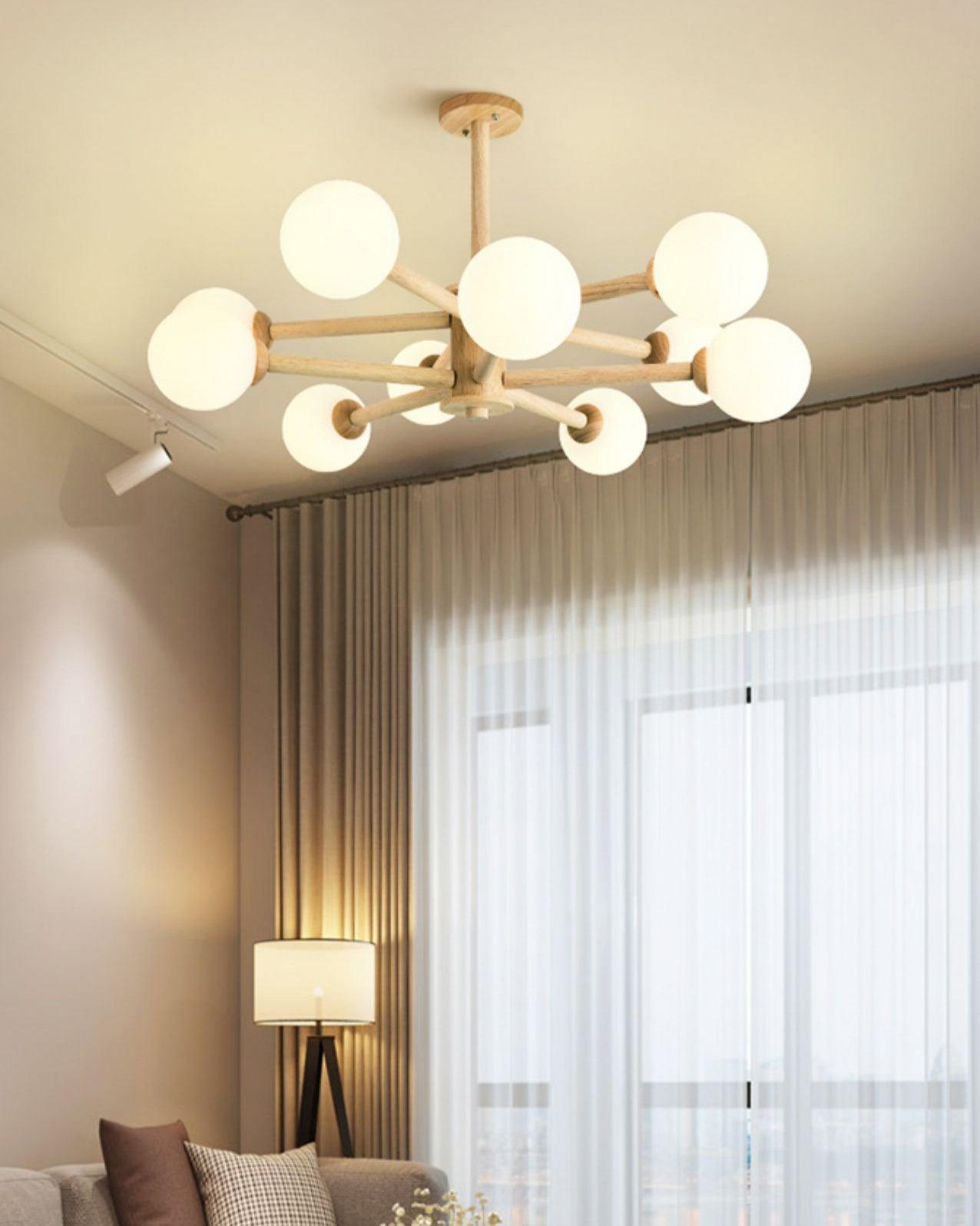 Kozan Wooden Chandelier - Letslighting