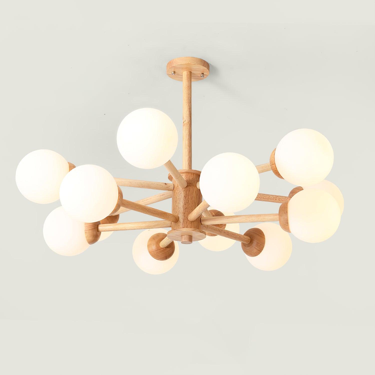 Kozan Wooden Chandelier - Letslighting