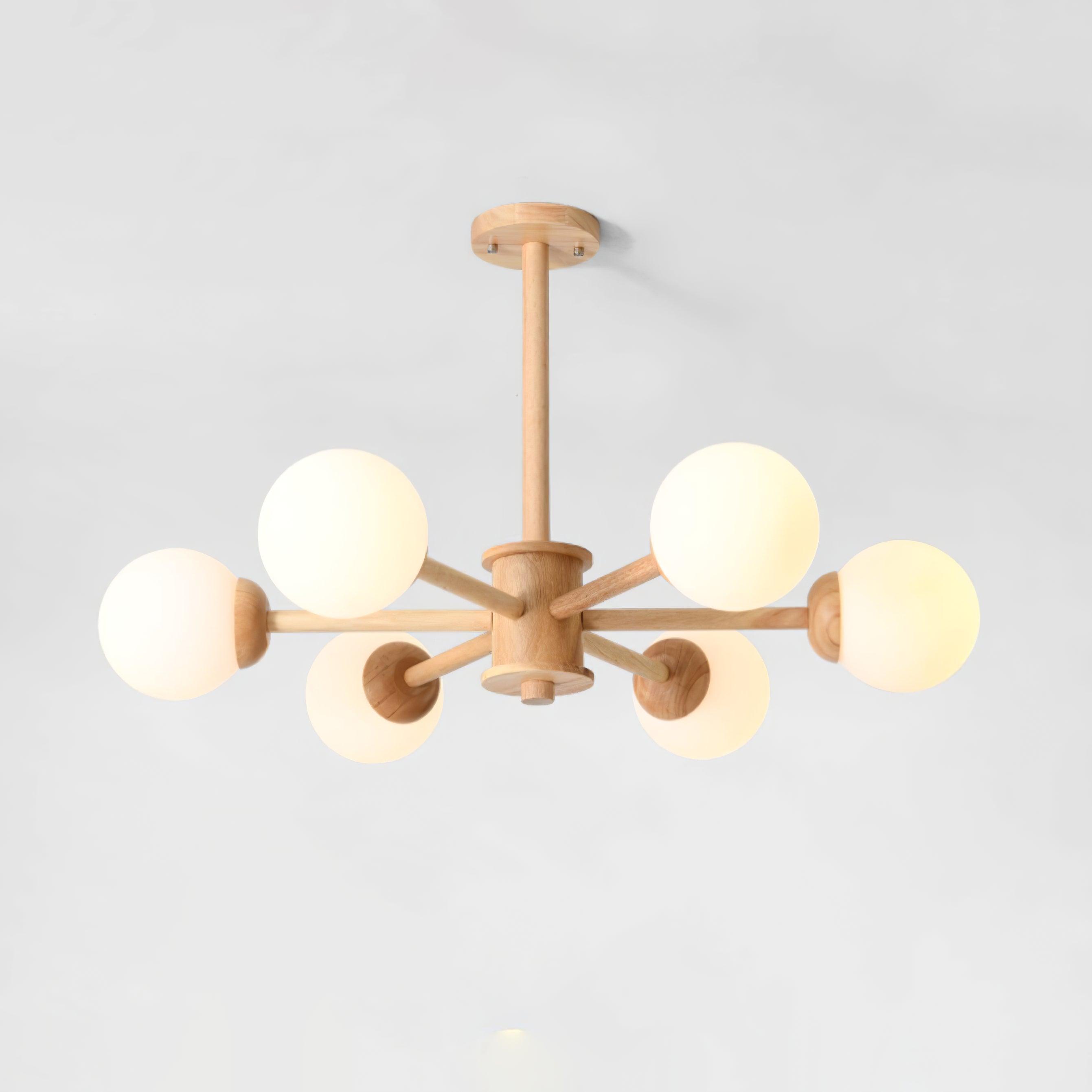Kozan Wooden Chandelier - Letslighting